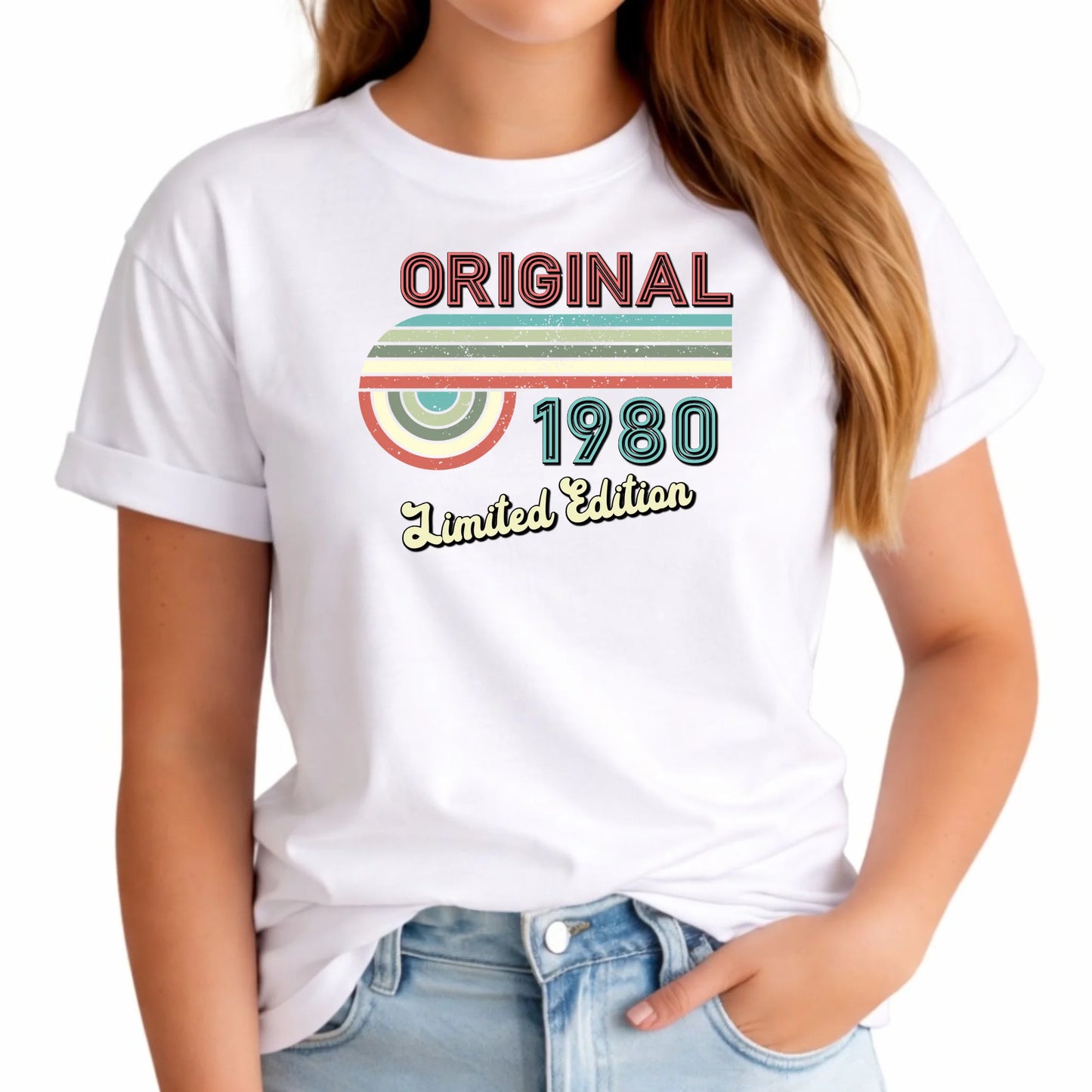 Edycja limitowana 80' rok urodzenia | Koszulka damska prezent na urodziny U31 - StoryCups.pl