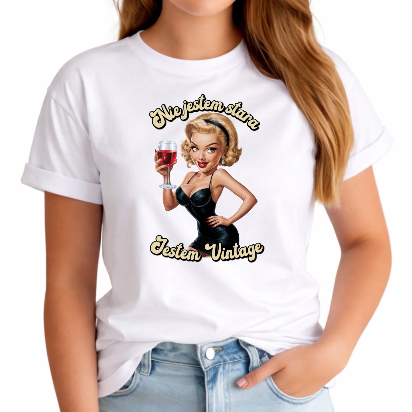 Nie jestem stara jestem vintage | Koszulka damska na urodziny U05 - StoryCups.pl