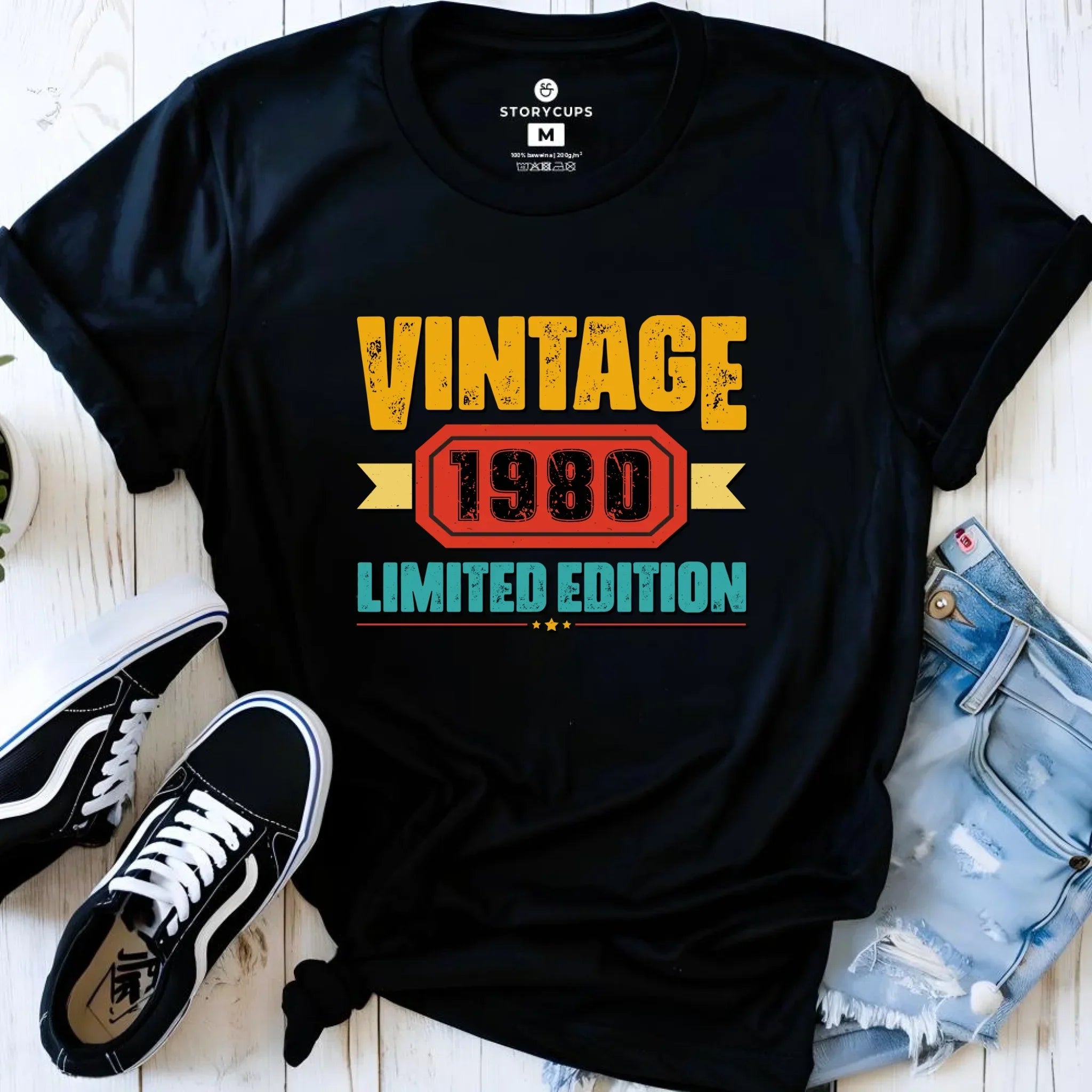 Vintage Limited Edition (data) | Koszulka damska prezent na urodziny U29 - StoryCups.pl
