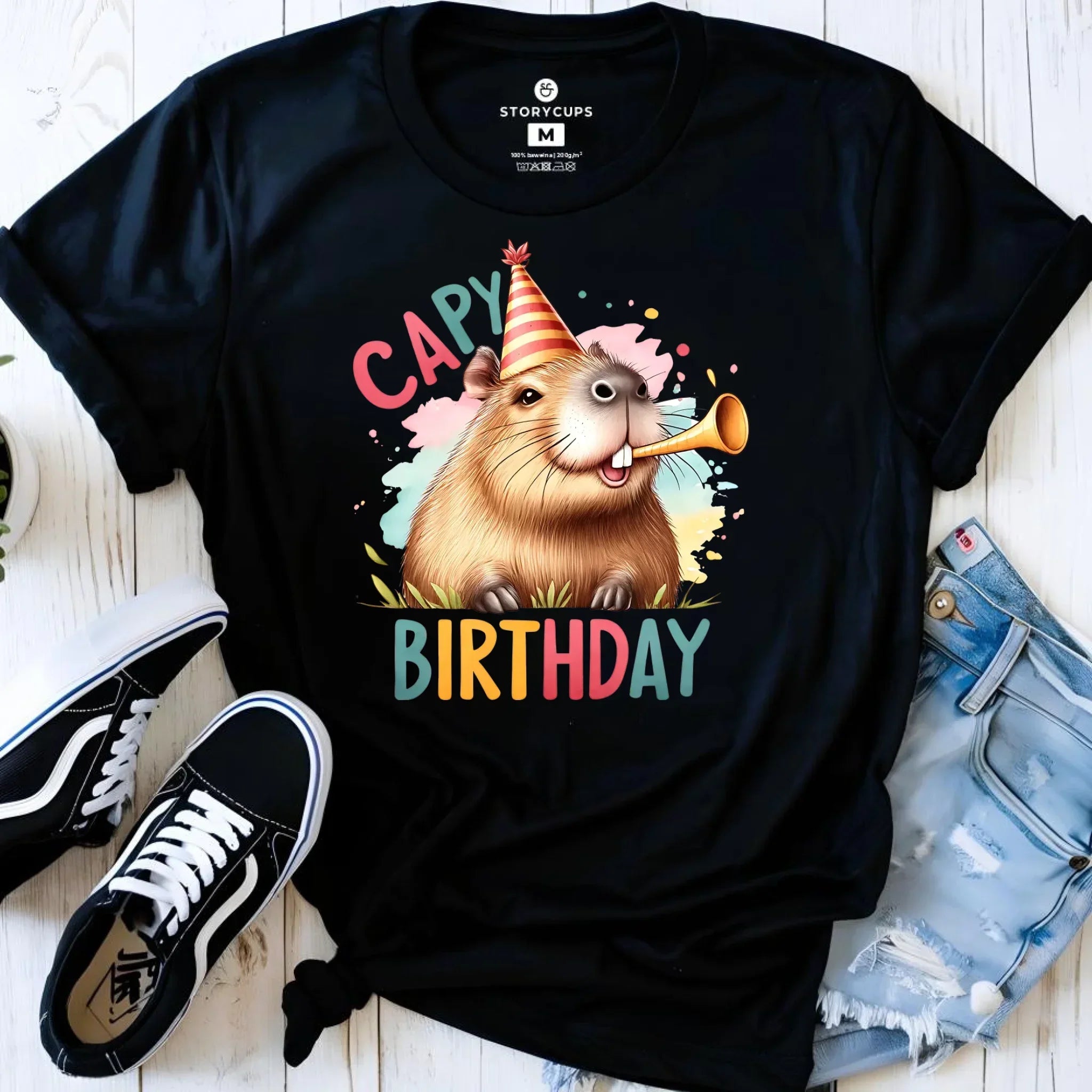 Capy Birthday kapibara | Koszulka damska prezent na urodziny U21 - StoryCups.pl