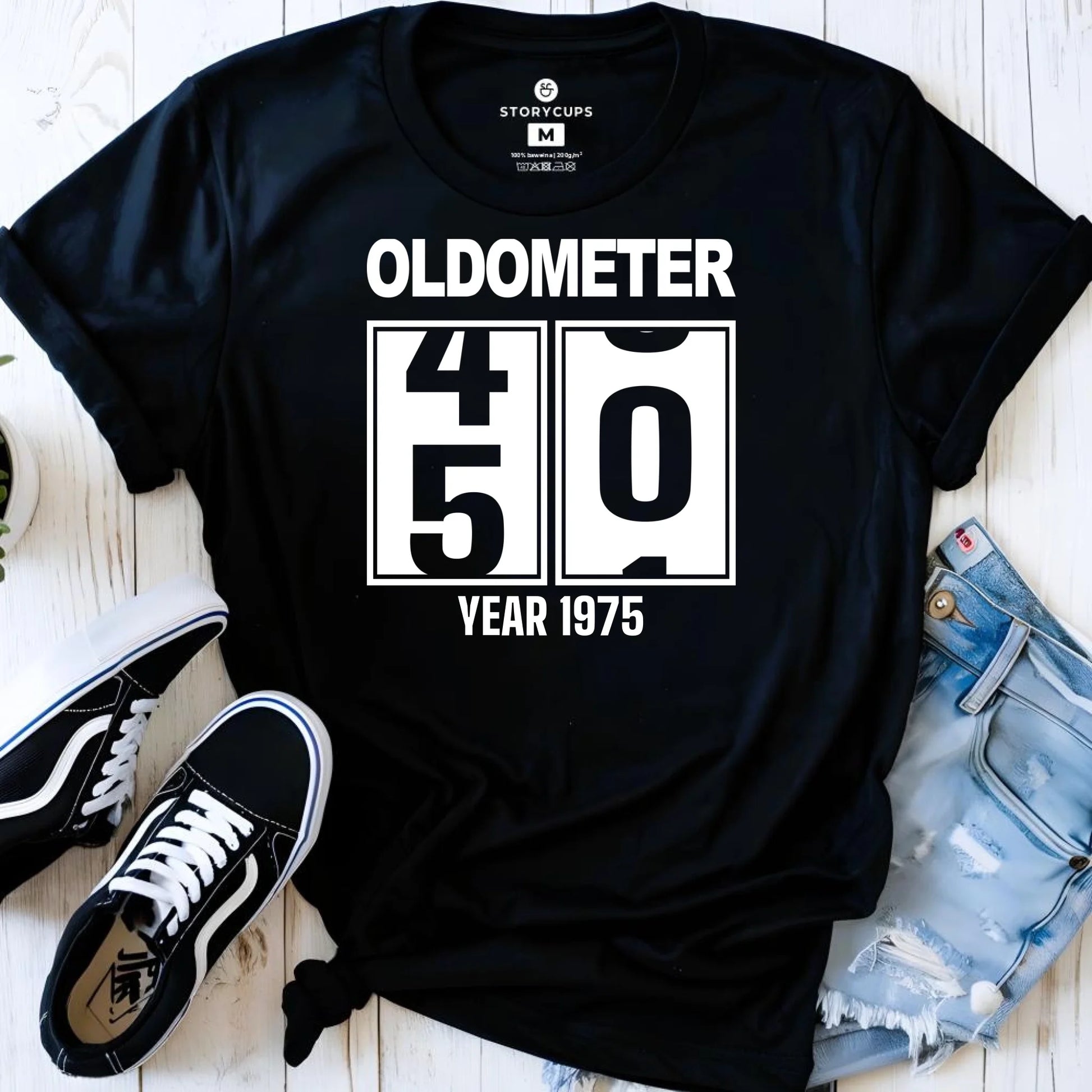 Oldometer 20-85 lat | Koszulka damska na urodziny U06 - StoryCups.pl
