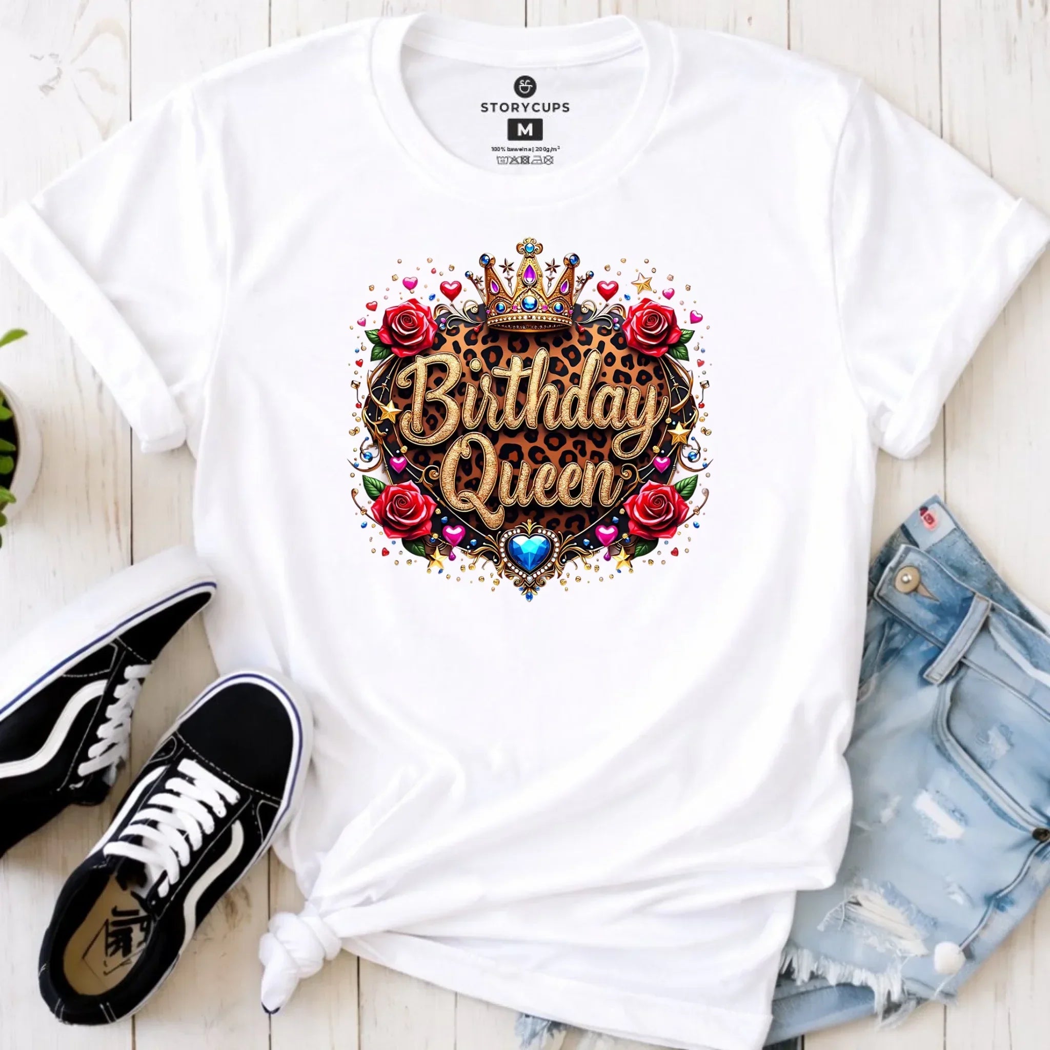 Birthday Queen | Koszulka damska na urodziny U33 - StoryCups.pl