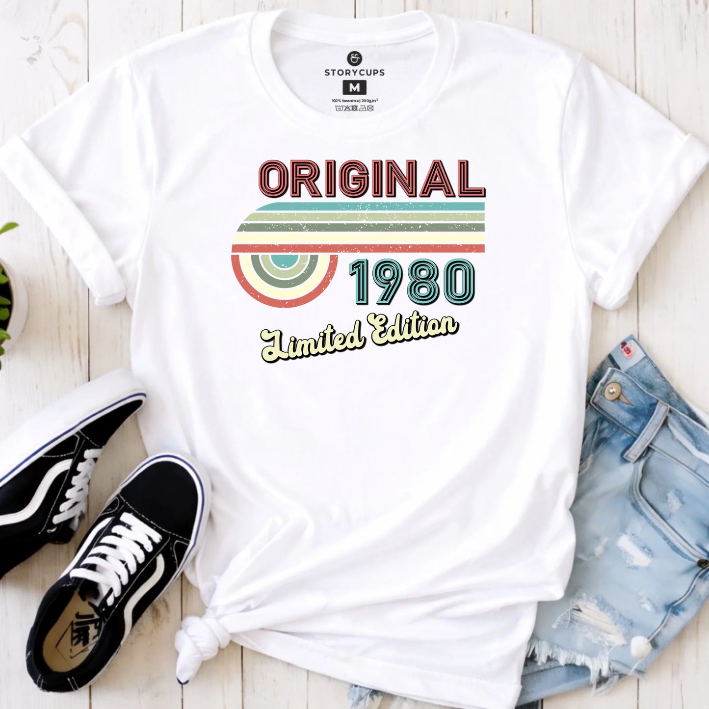 Edycja limitowana 80' rok urodzenia | Koszulka damska prezent na urodziny U31 - StoryCups.pl
