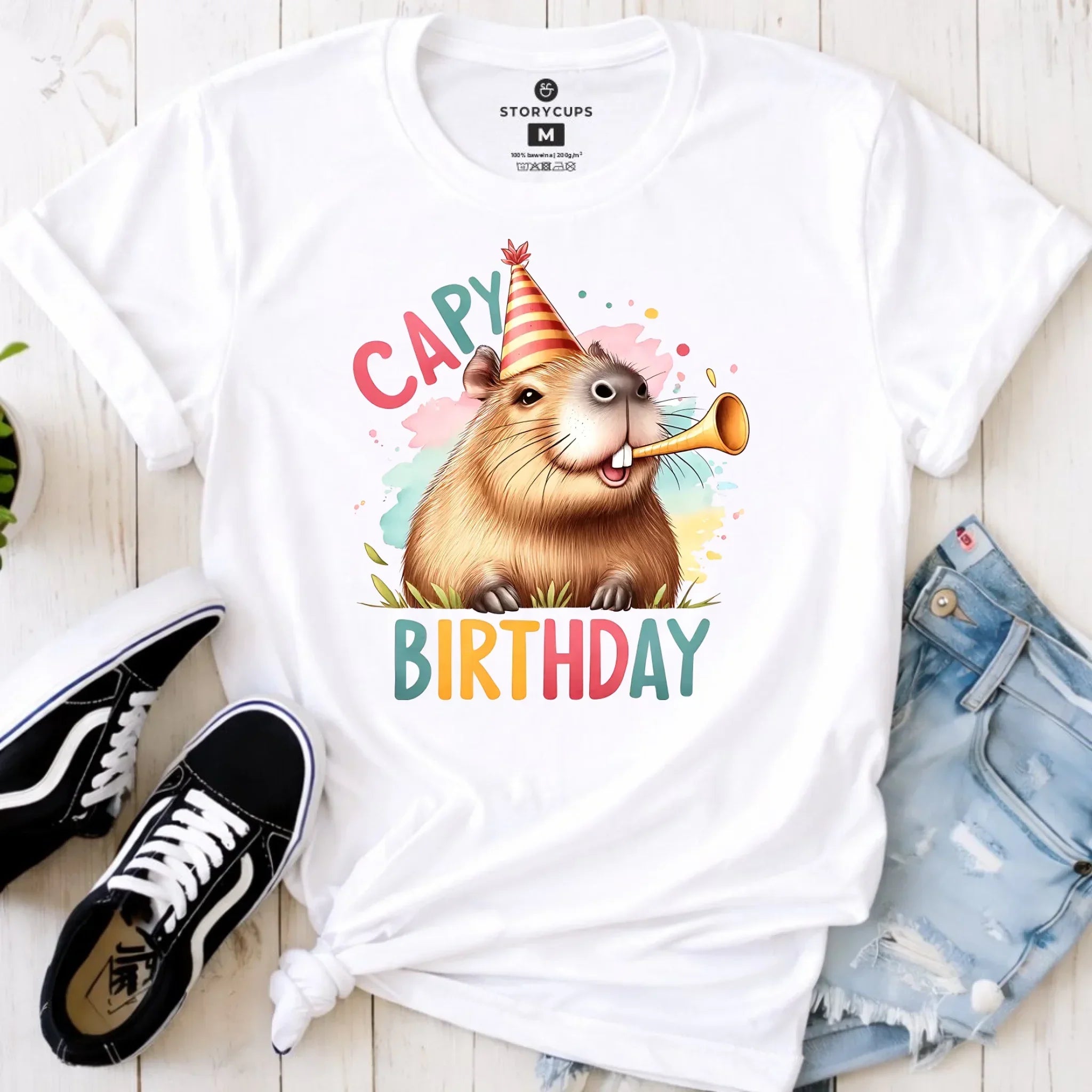 Capy Birthday kapibara | Koszulka damska prezent na urodziny U21 - StoryCups.pl