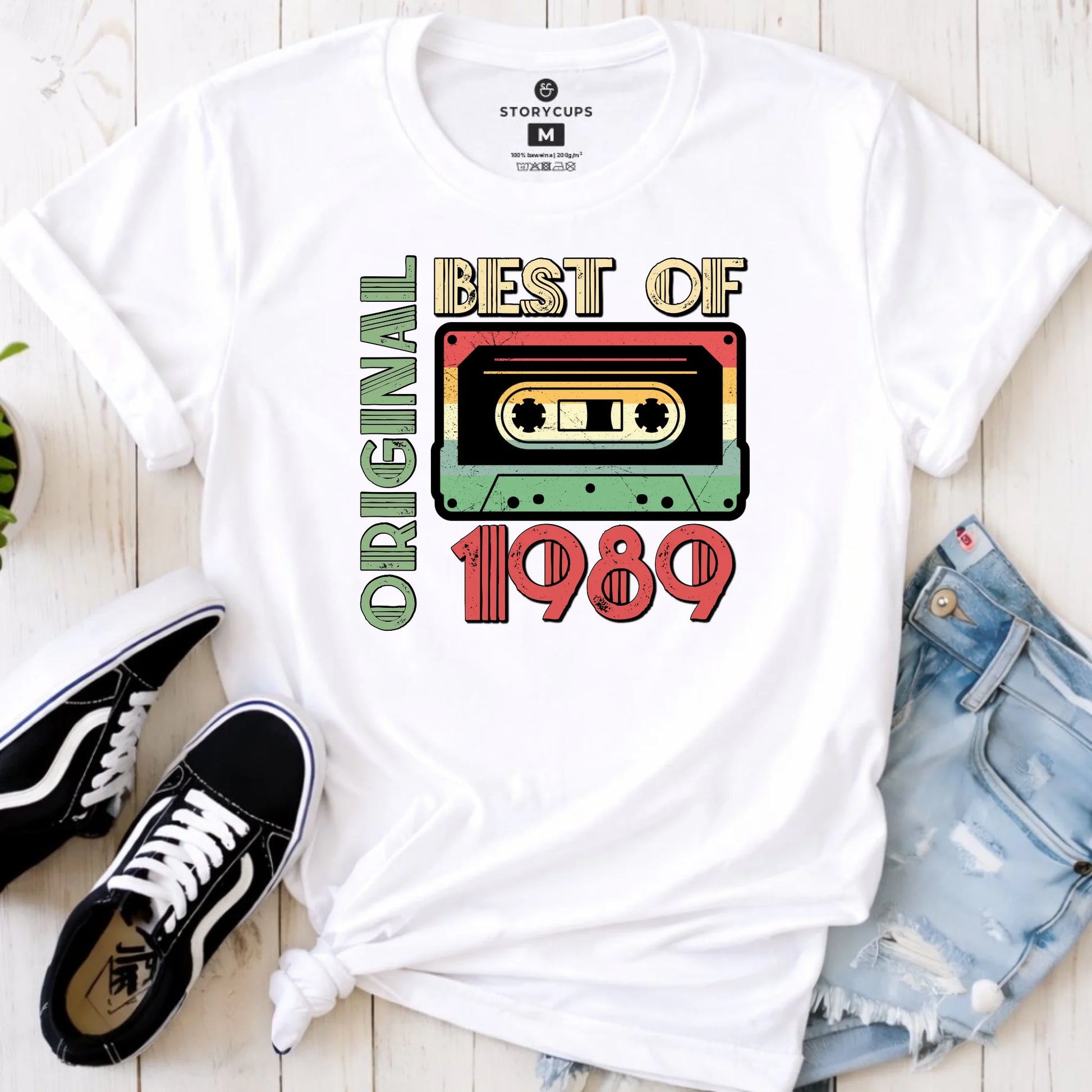 Original 1975 personalizacja | Koszulka damska prezent na urodziny U30 - StoryCups.pl