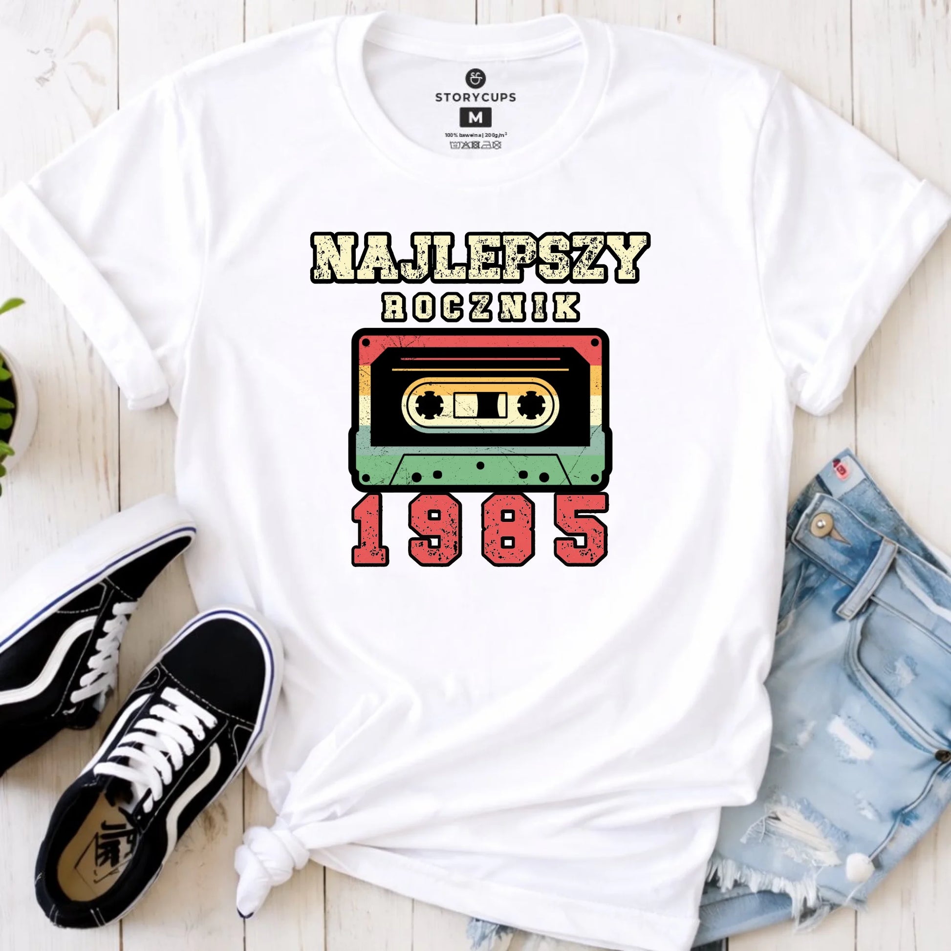 Najlepszy rocznik | Personalizowana koszulka damska prezent na urodziny U02 - StoryCups.pl