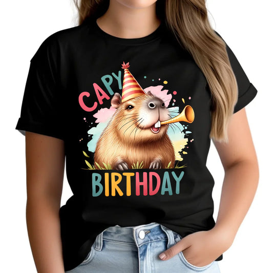 Capy Birthday kapibara | Koszulka damska prezent na urodziny U21 - StoryCups.pl