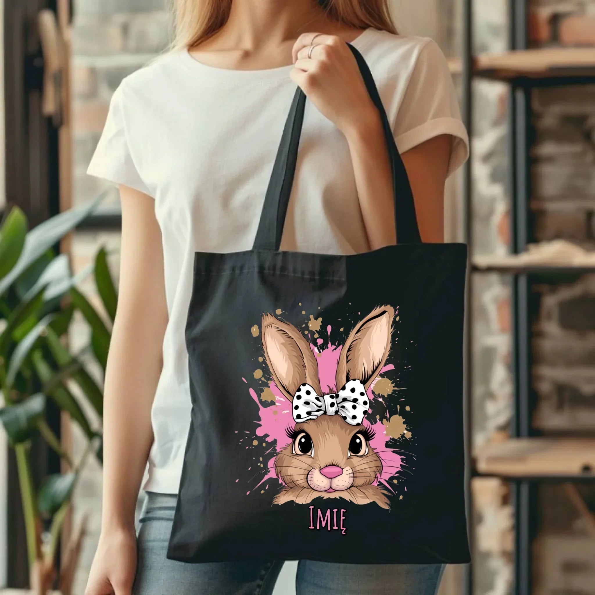 Torba na Wielkanoc - Słodki Zajączek - personalizowana WN08 - StoryCups.pl