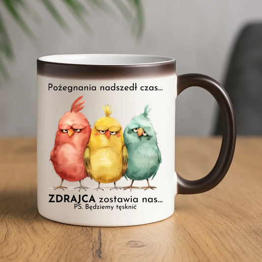 Kubek magiczny na odejście z pracy - Pożegnania nadszedł czas OP05 - StoryCups.pl
