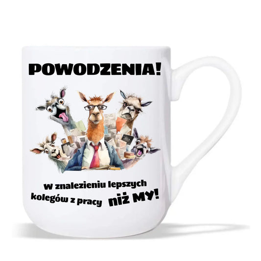 Kubek elegant na odejście z pracy - Powodzenia w znalezieniu lepszych kolegów OP08 - StoryCups.pl
