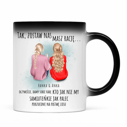 Kubek magiczny na odejście z pracy - prezent od koleżanek - 2-5 osób personalizowany OP16 - StoryCups.pl