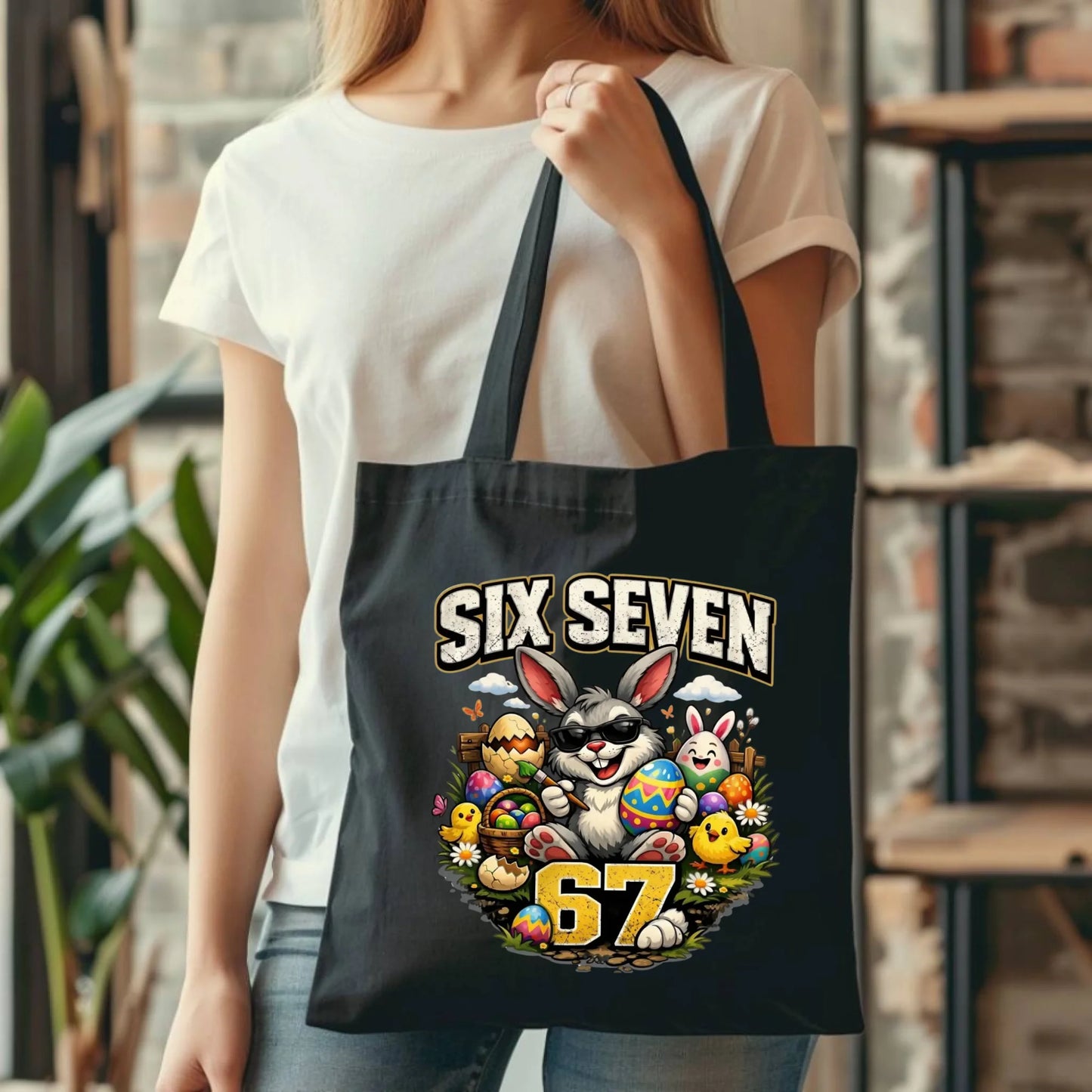 Torba wielkanocna - Zając Six Seven 67 WN10 - StoryCups.pl