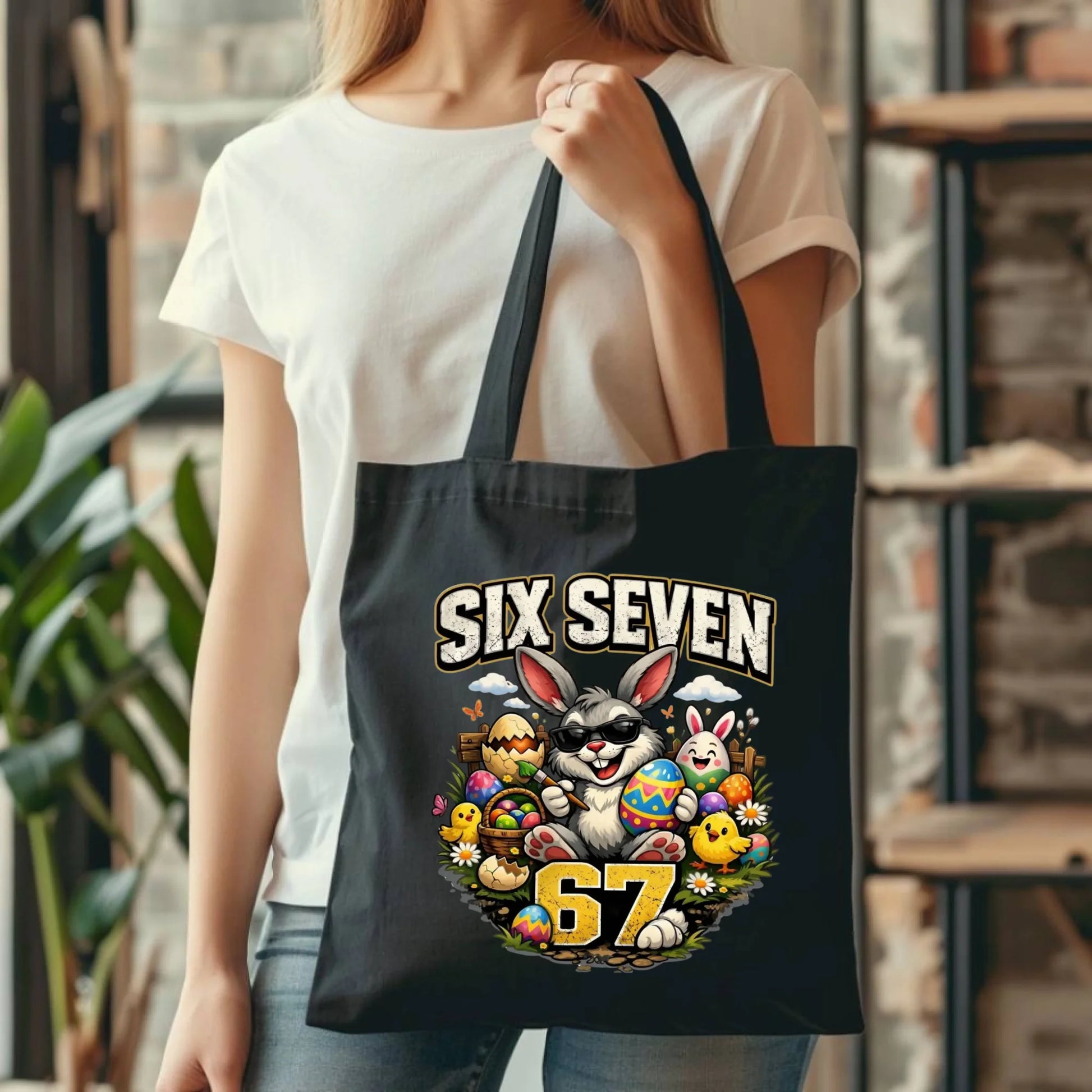 Torba wielkanocna - Zając Six Seven 67 WN10 - StoryCups.pl