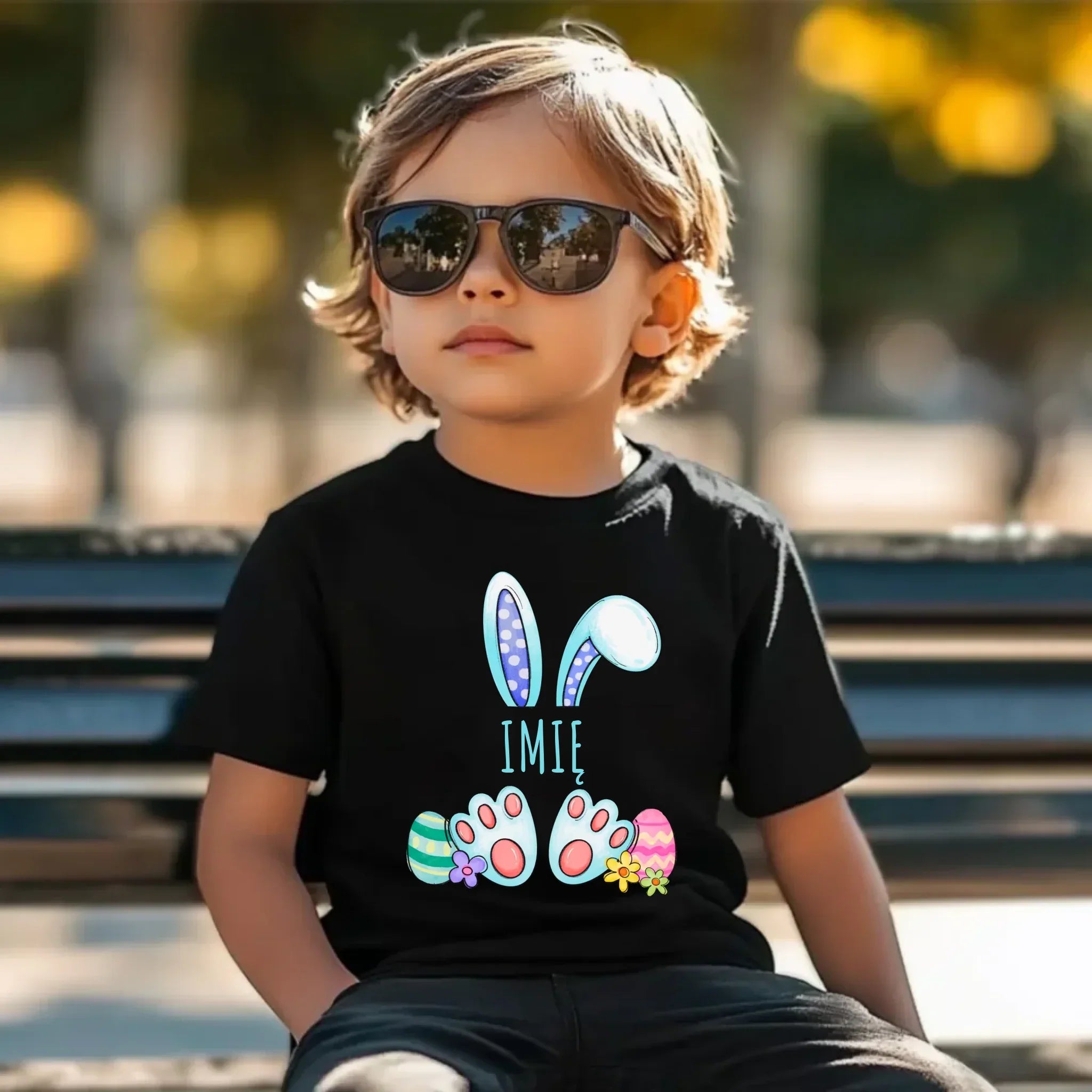 Koszulka dziecięca na Wielkanoc - Zajączek - personalizowana WN14 - StoryCups.pl