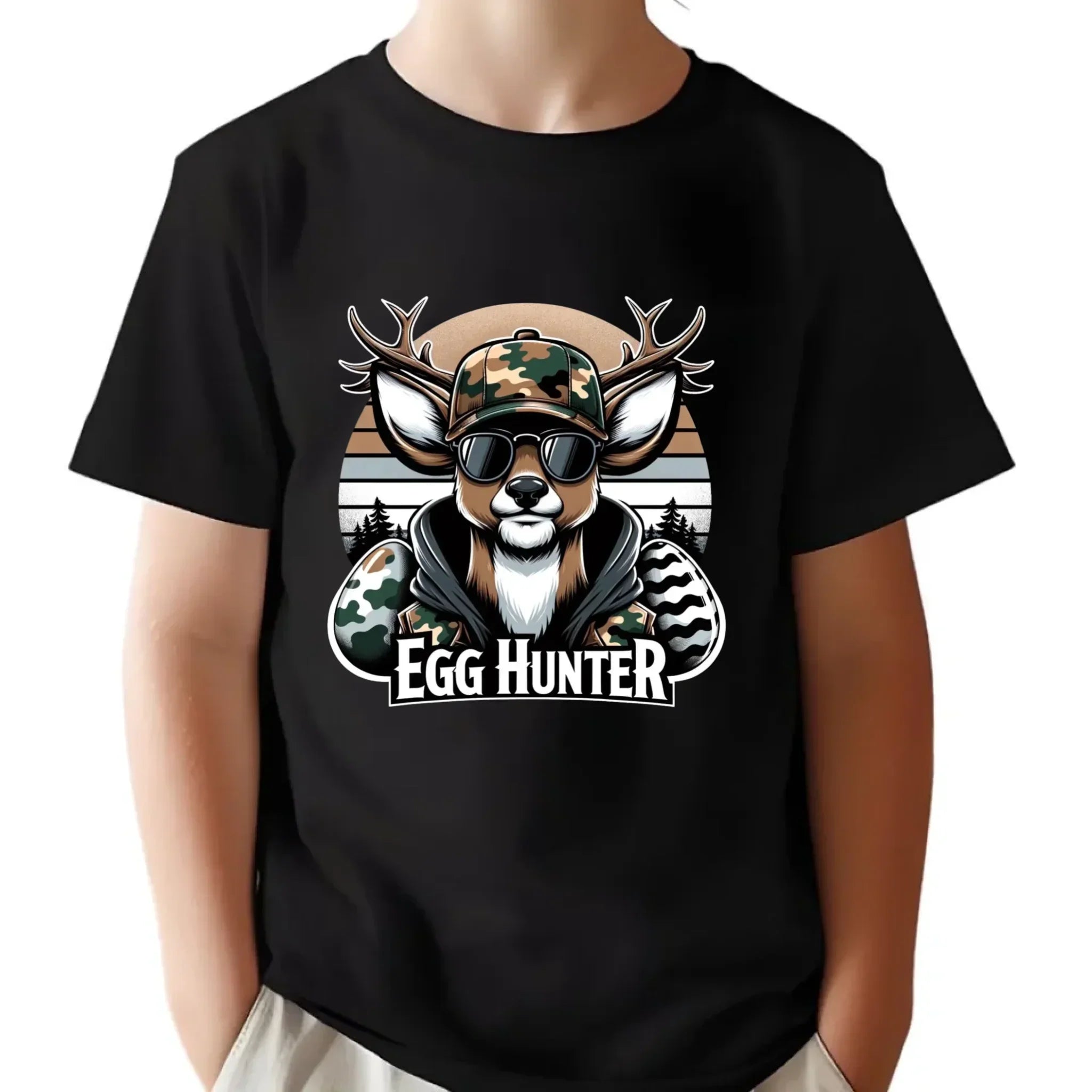Koszulka dziecięca wielkanocna - Jeleń Survival Egg hunter WN19 - StoryCups.pl