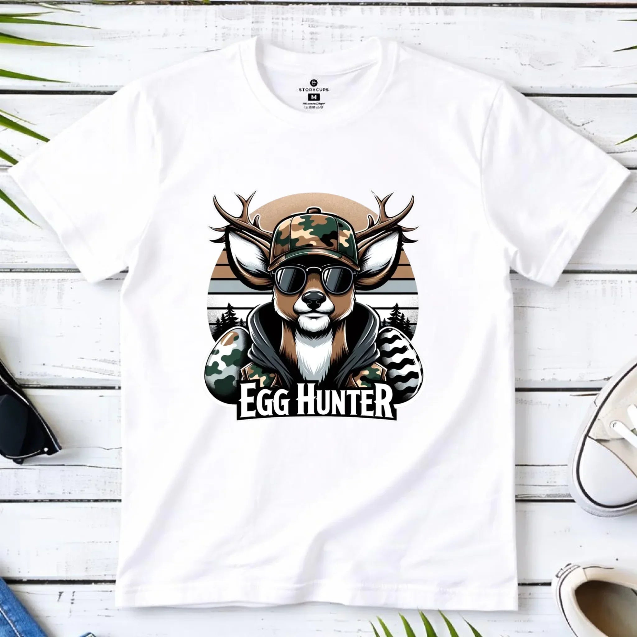 Koszulka dziecięca wielkanocna - Jeleń Survival Egg hunter WN19 - StoryCups.pl
