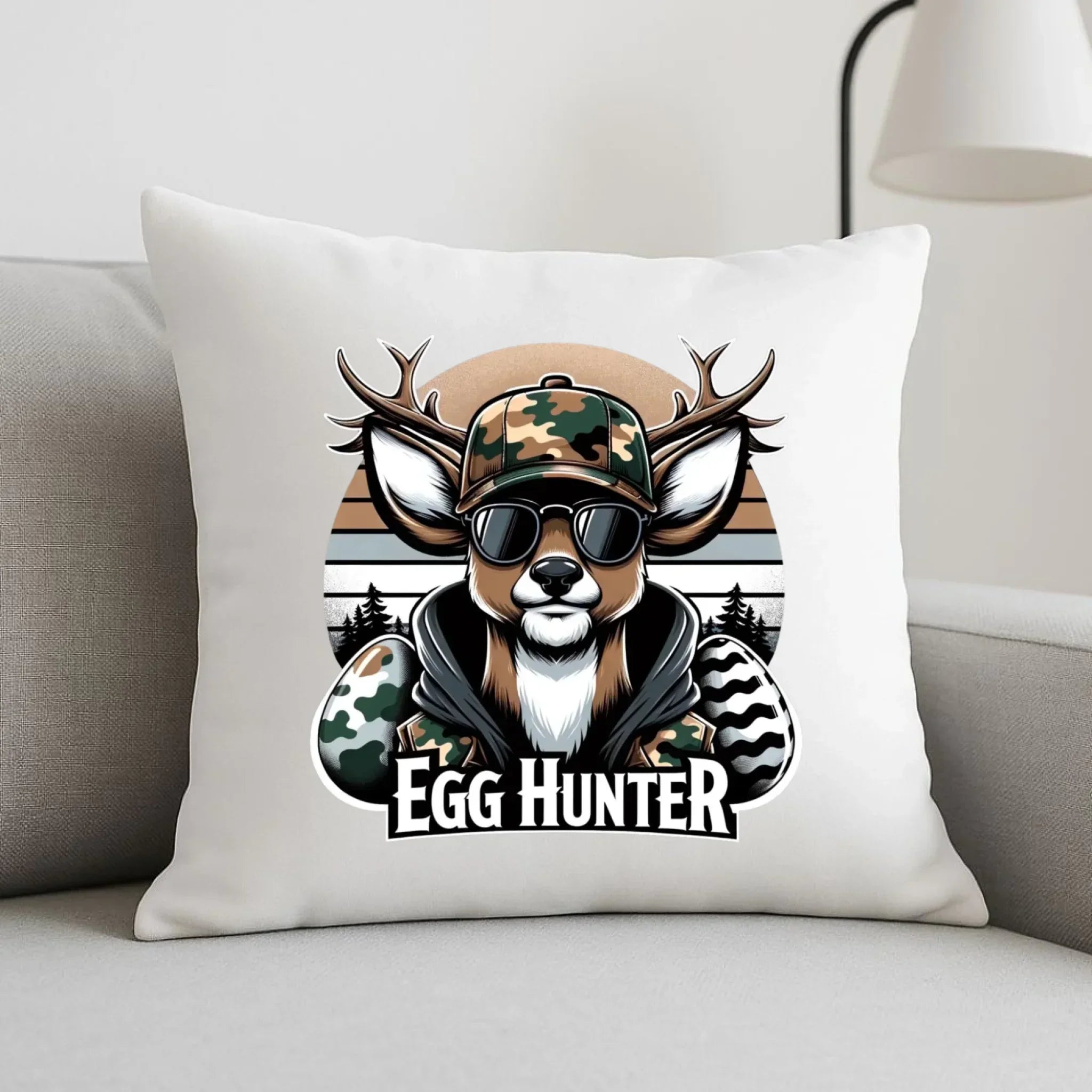 Poduszka wielkanocna - Jeleń Survival Egg hunter WN19 - StoryCups.pl