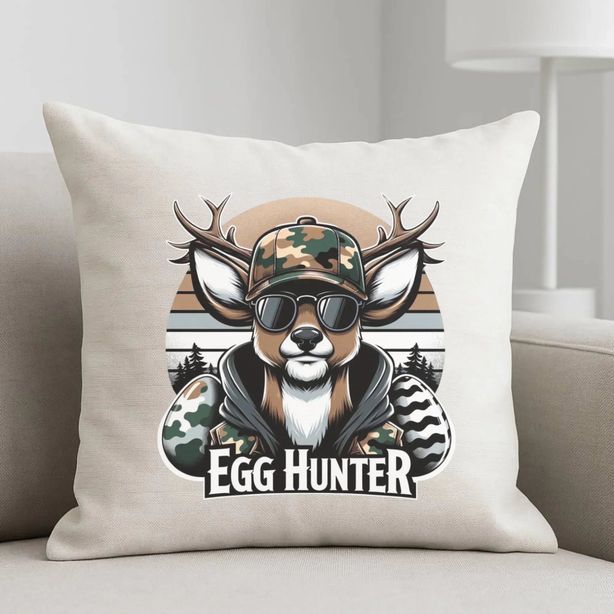 Poduszka wielkanocna - Jeleń Survival Egg hunter WN19 - StoryCups.pl