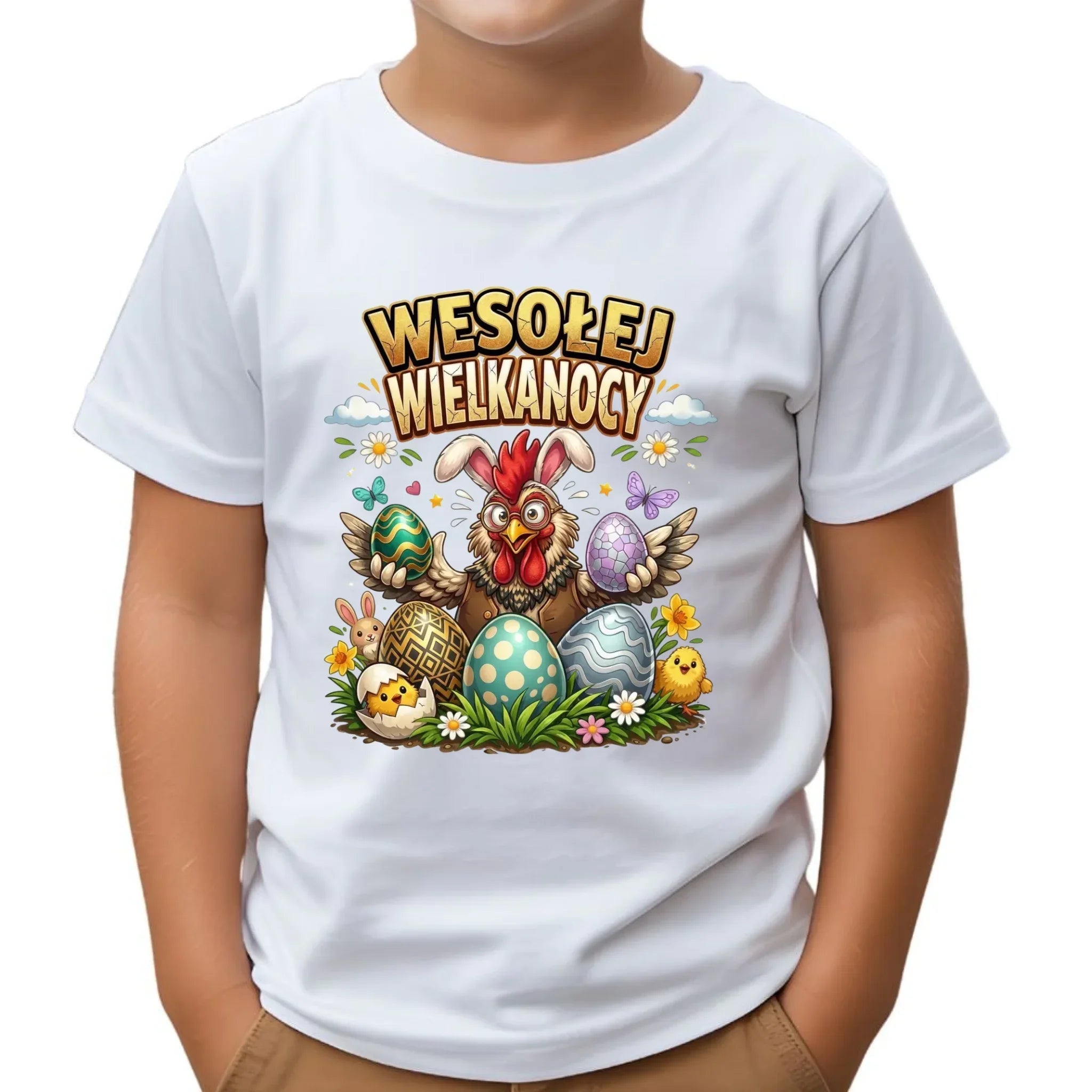 Koszulka dziecięca wielkanocna - Wesołej Wielkanocy WN20 - StoryCups.pl