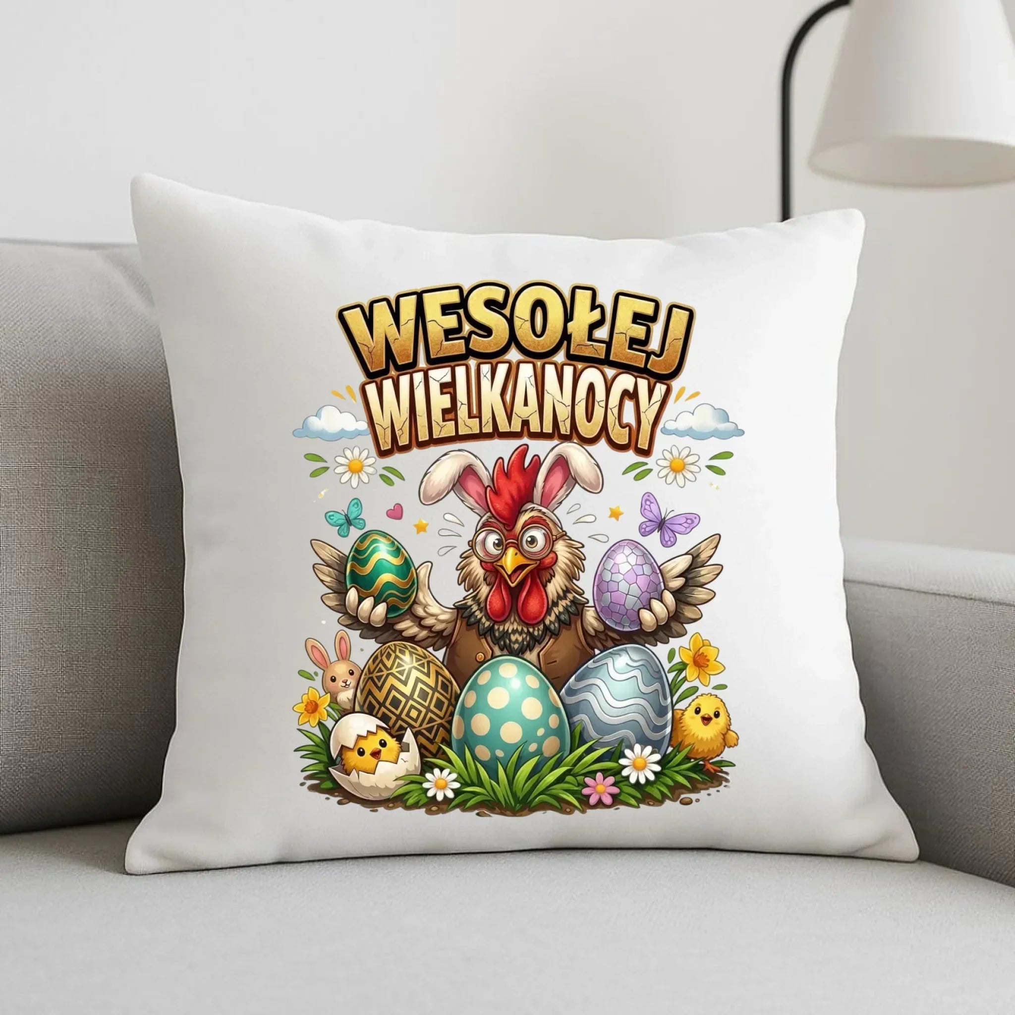 Poduszka wielkanocna - Wesołej Wielkanocy WN20 - StoryCups.pl