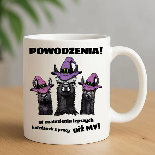 Kubek na odejście z pracy - Powodzenia w znalezieniu lepszych koleżanek OP07