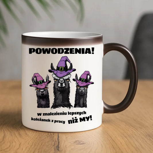 Kubek magiczny na odejście z pracy - Powodzenia w znalezieniu lepszych koleżanek OP07