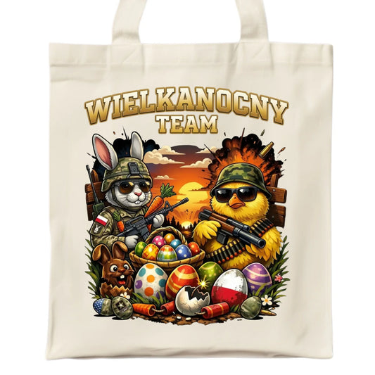 Torba na Wielkanoc - Kurczak i zając armia Wielkanocny Team WN37 - StoryCups.pl