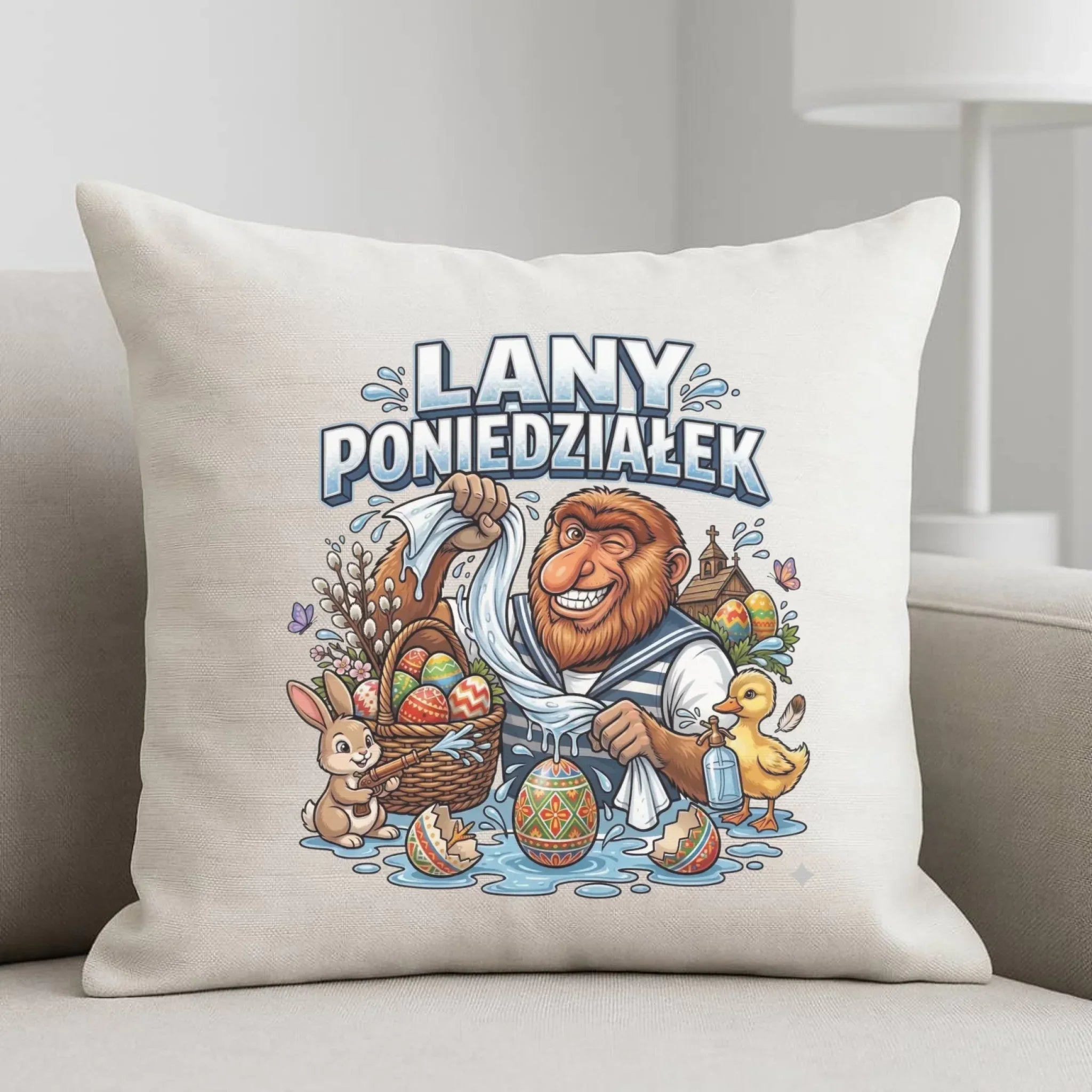 Poduszka wielkanocna - Lany poniedziałek Janusz Nosacz WN38 - StoryCups.pl