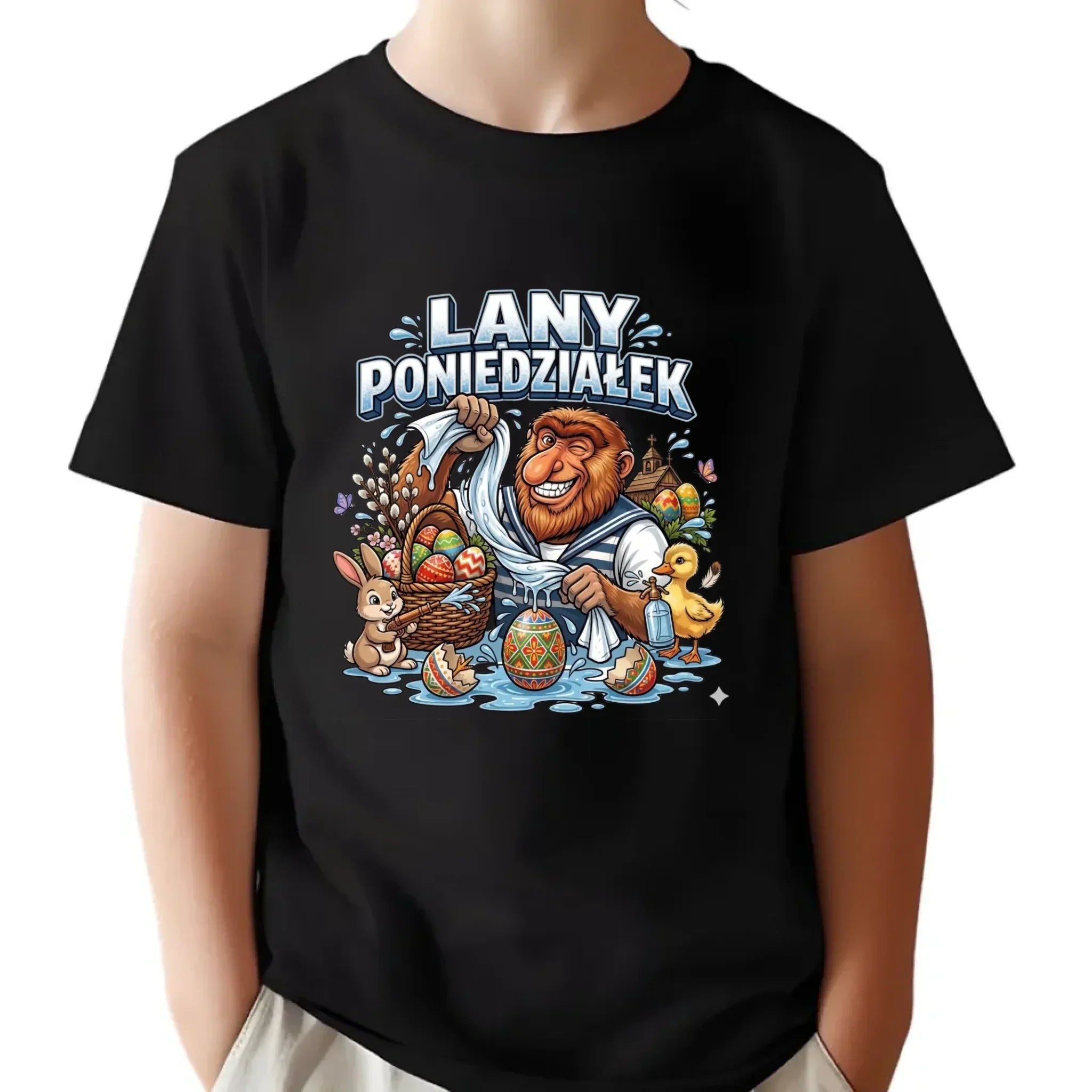 Koszulka dziecięca na Wielkanoc - Lany poniedziałek Janusz Nosacz WN38 - StoryCups.pl