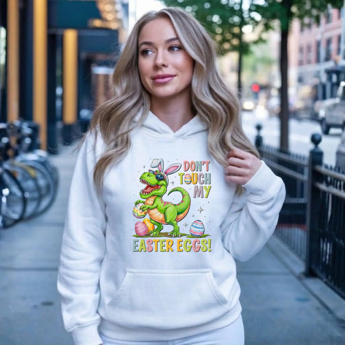 Don't touch my easter eggs | Bluza damska z kapturem na Wielkanoc WN34 - StoryCups.pl