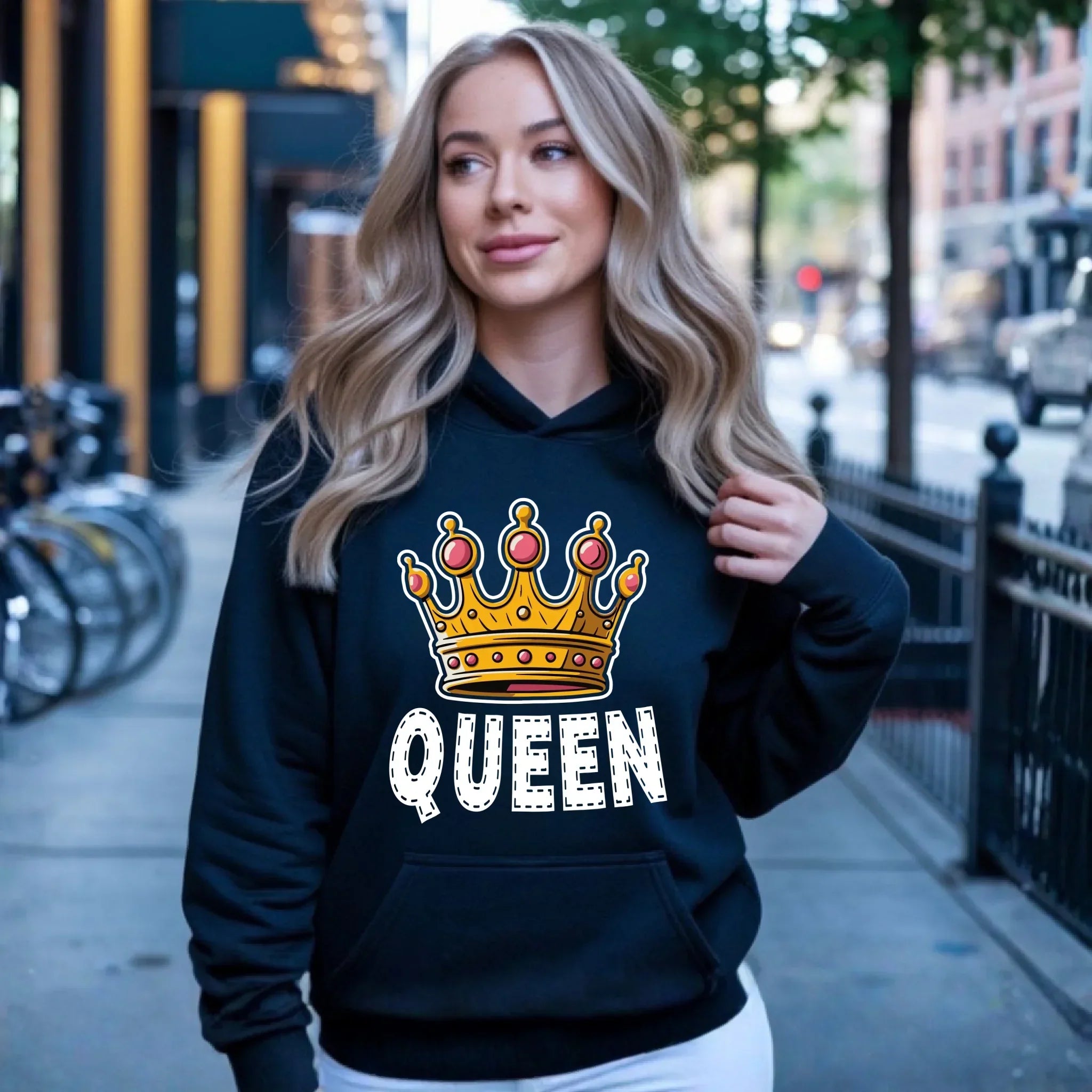 Bluza damska z kapturem - Queen W41 - StoryCups.pl