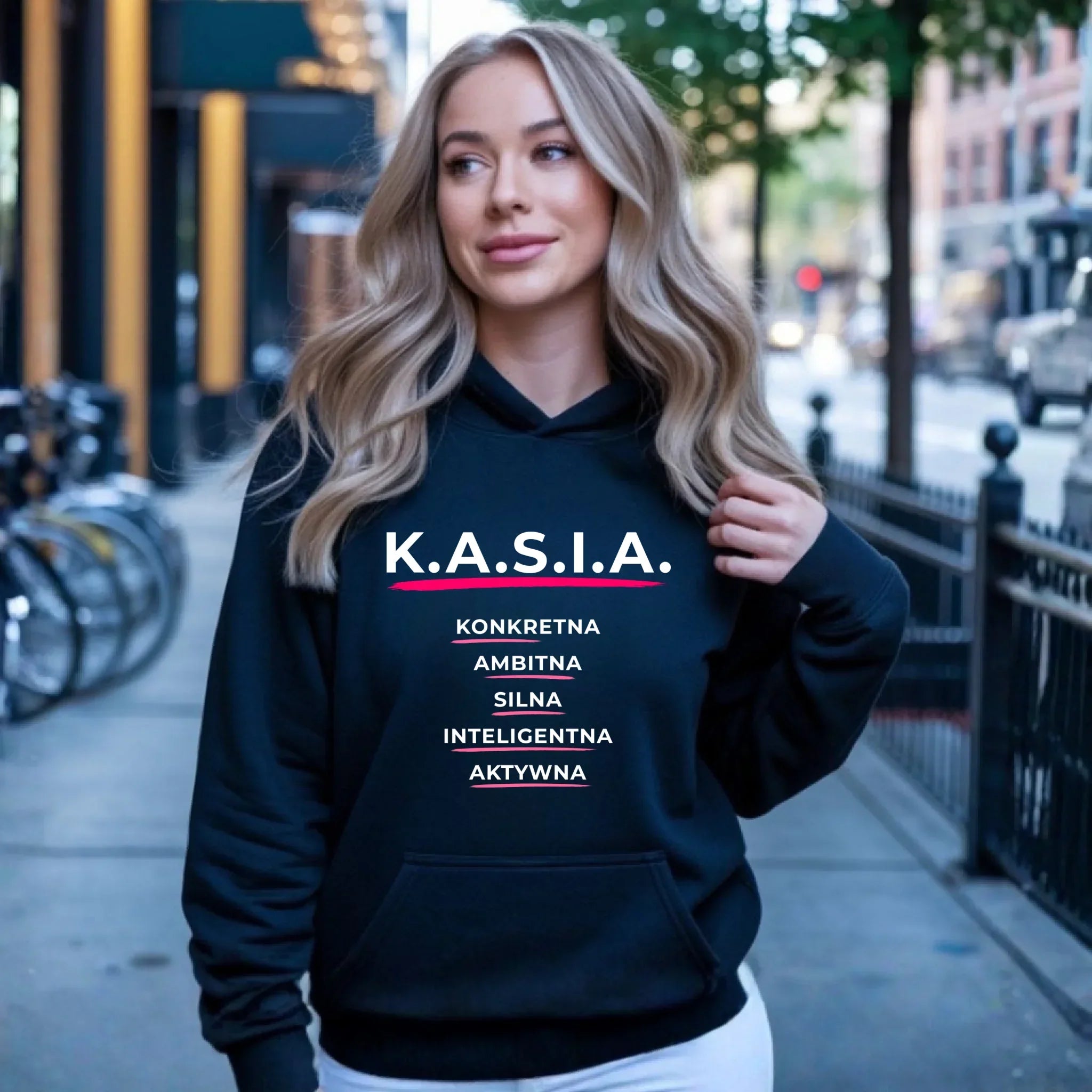 Bluza damska z kapturem - prezent dla Kasi - Katarzyna - K.A.S.I.A. DZ17 - StoryCups.pl