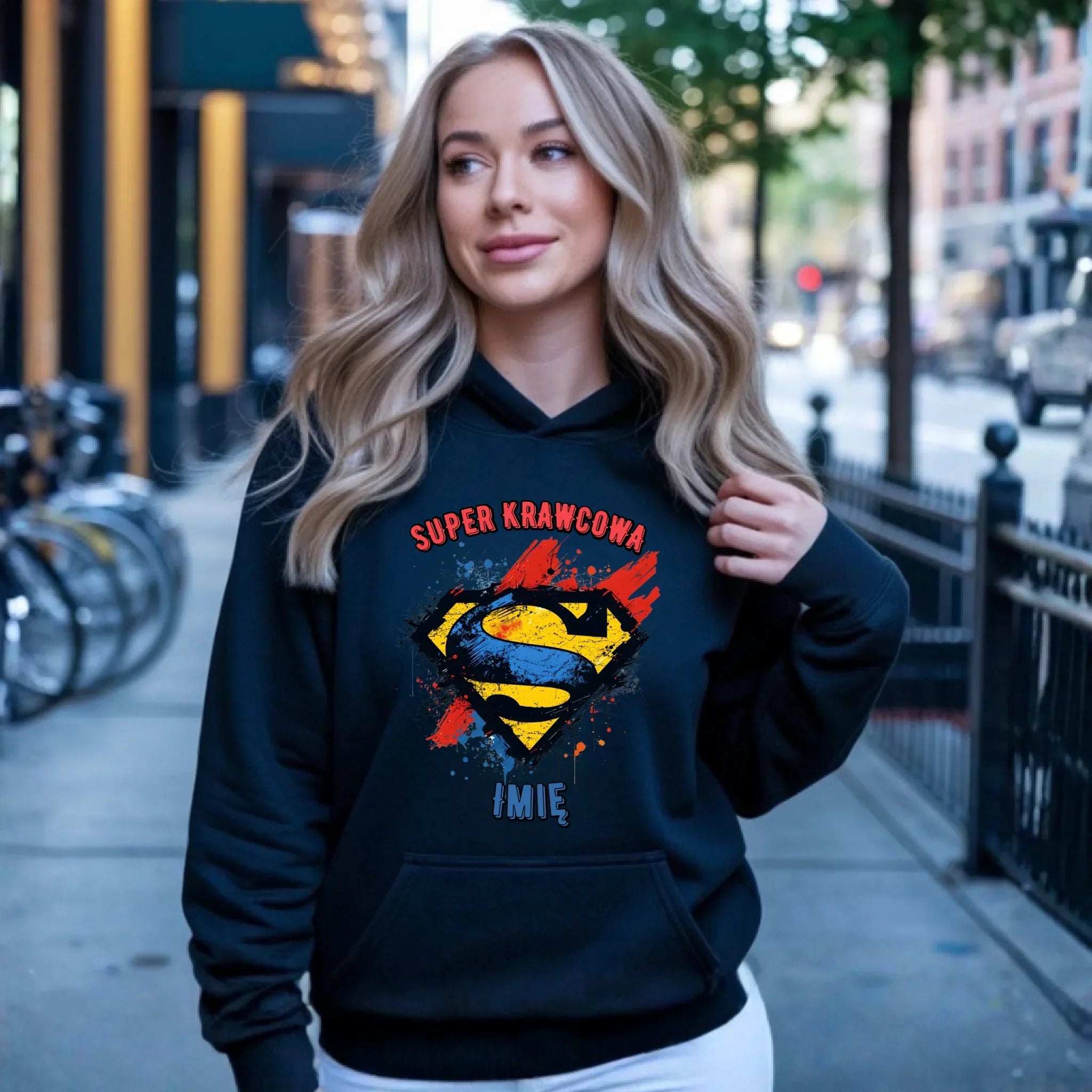 Bluza damska z kapturem szyciowa dla krawcowej - Super Krawcowa HS36 - StoryCups.pl