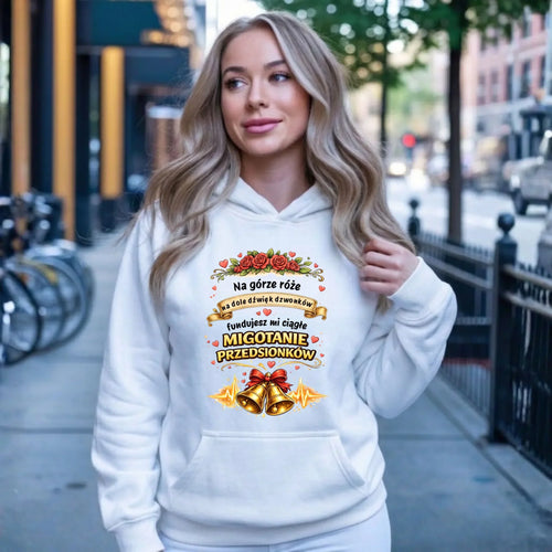Bluza damska z kapturem - Fundujesz mi ciągłe migotanie przedsionków W71 - StoryCups.pl