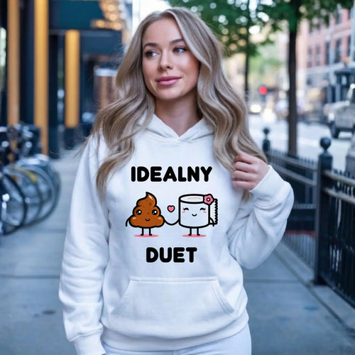 Bluza damska z kapturem - Idealny Duet W92 - StoryCups.pl