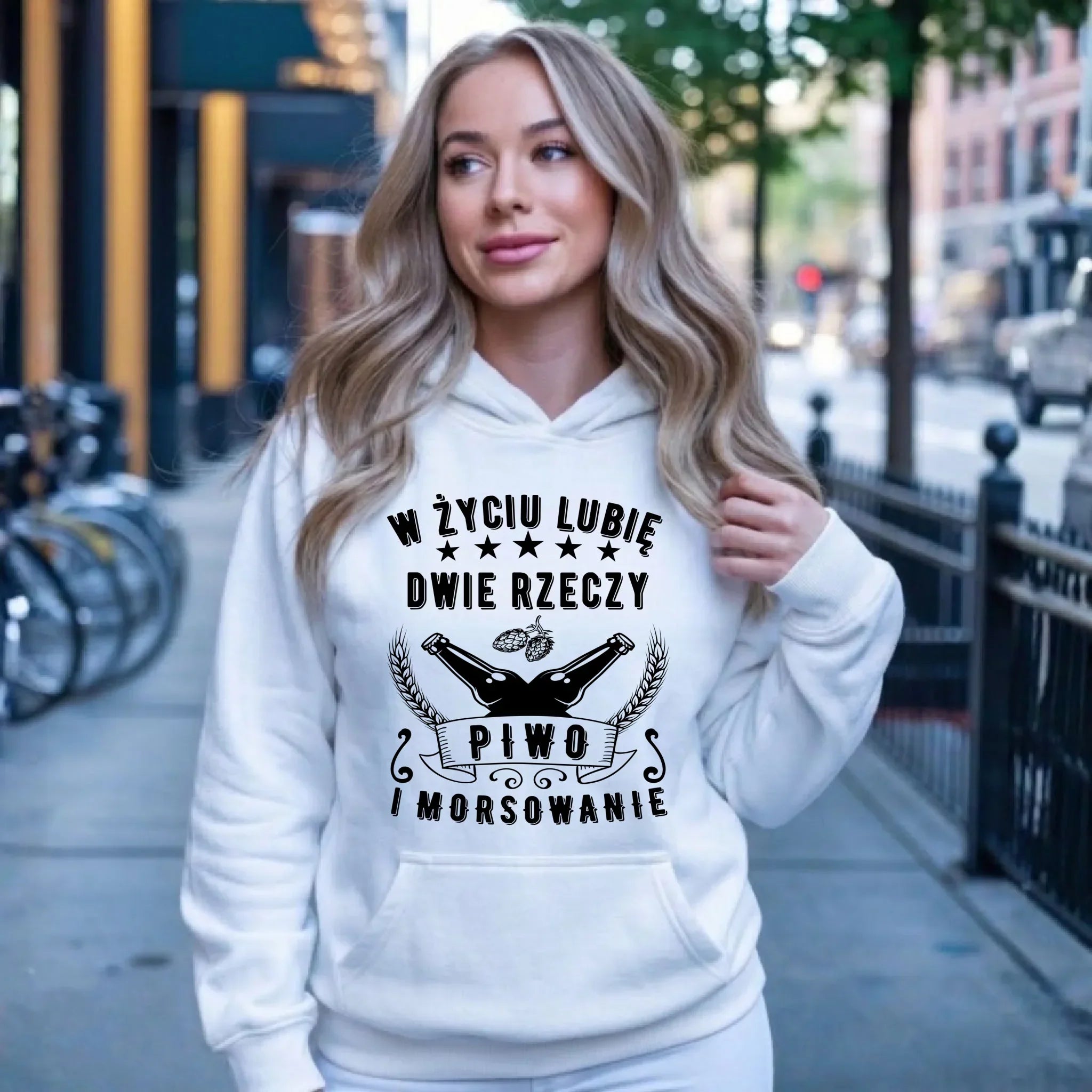 Bluza damska z kapturem - prezent dla morsa - Piwo i morsowanie - Mors HM09 - StoryCups.pl