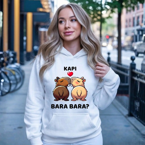 Bluza damska z kapturem - Kapibara bara bara W86 - StoryCups.pl