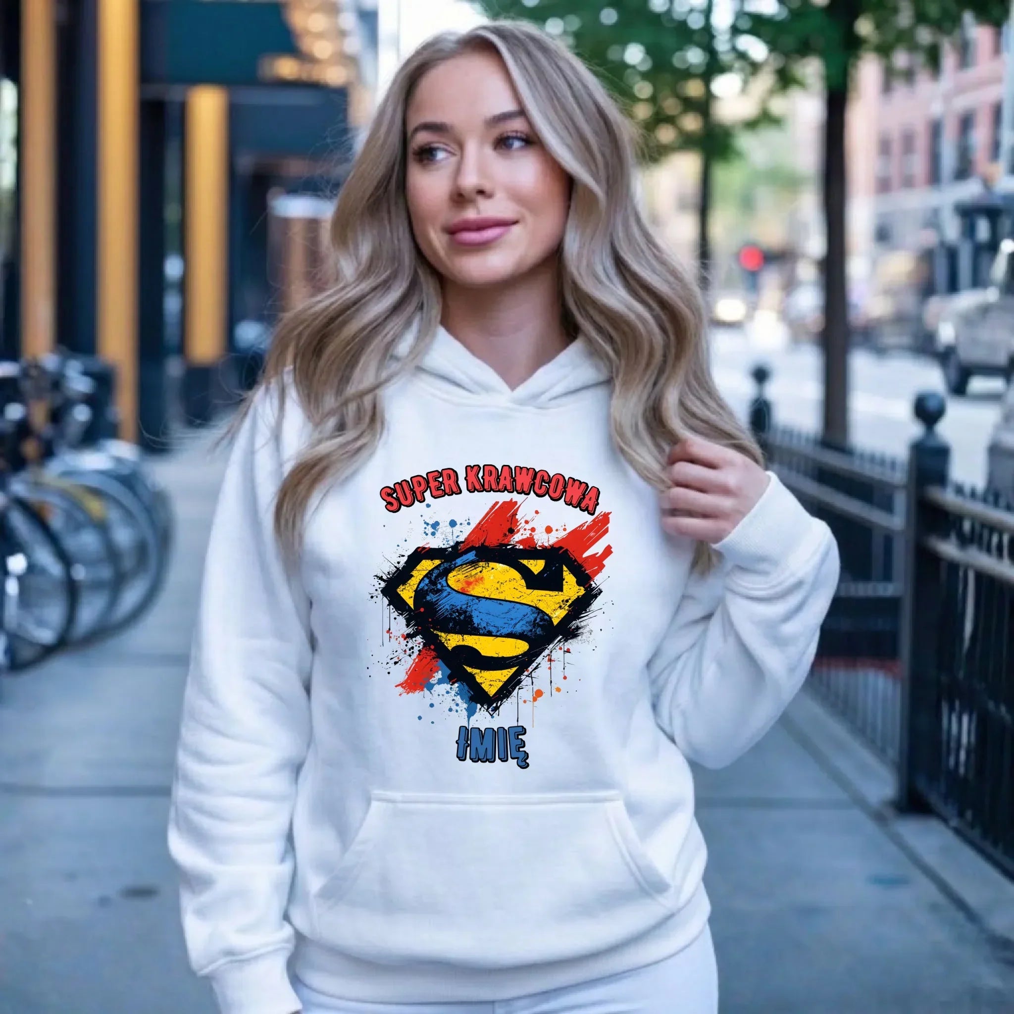 Bluza damska z kapturem szyciowa dla krawcowej - Super Krawcowa HS36 - StoryCups.pl