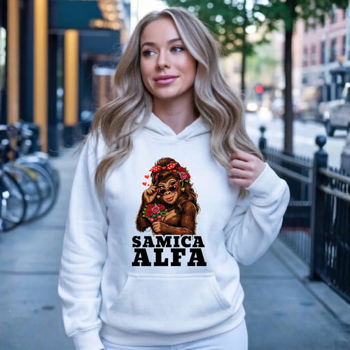 Bluza damska z kapturem - Samica Alfa W75 - StoryCups.pl
