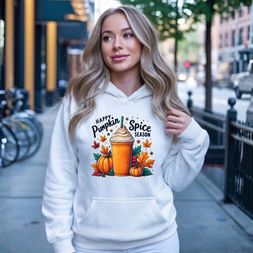 Bluza damska z kapturem jesieniara - Pumpkin Spice - kawa dyniowa JS02 - StoryCups.pl