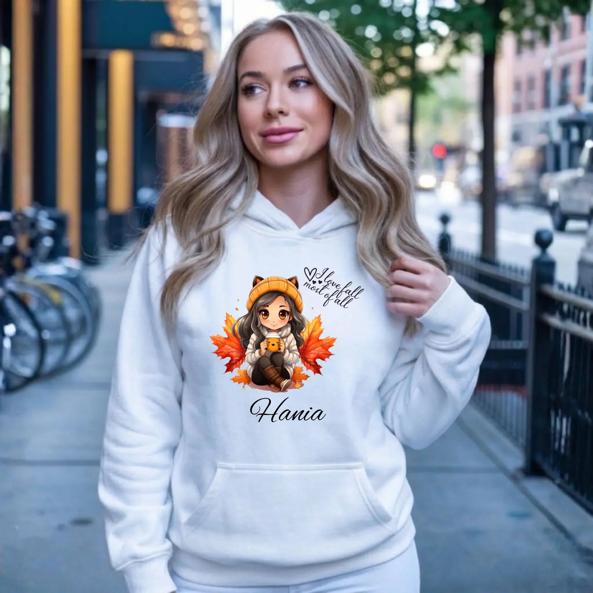 Bluza damska z kapturem jesieniara - Anime - personalizowana JS06 - StoryCups.pl