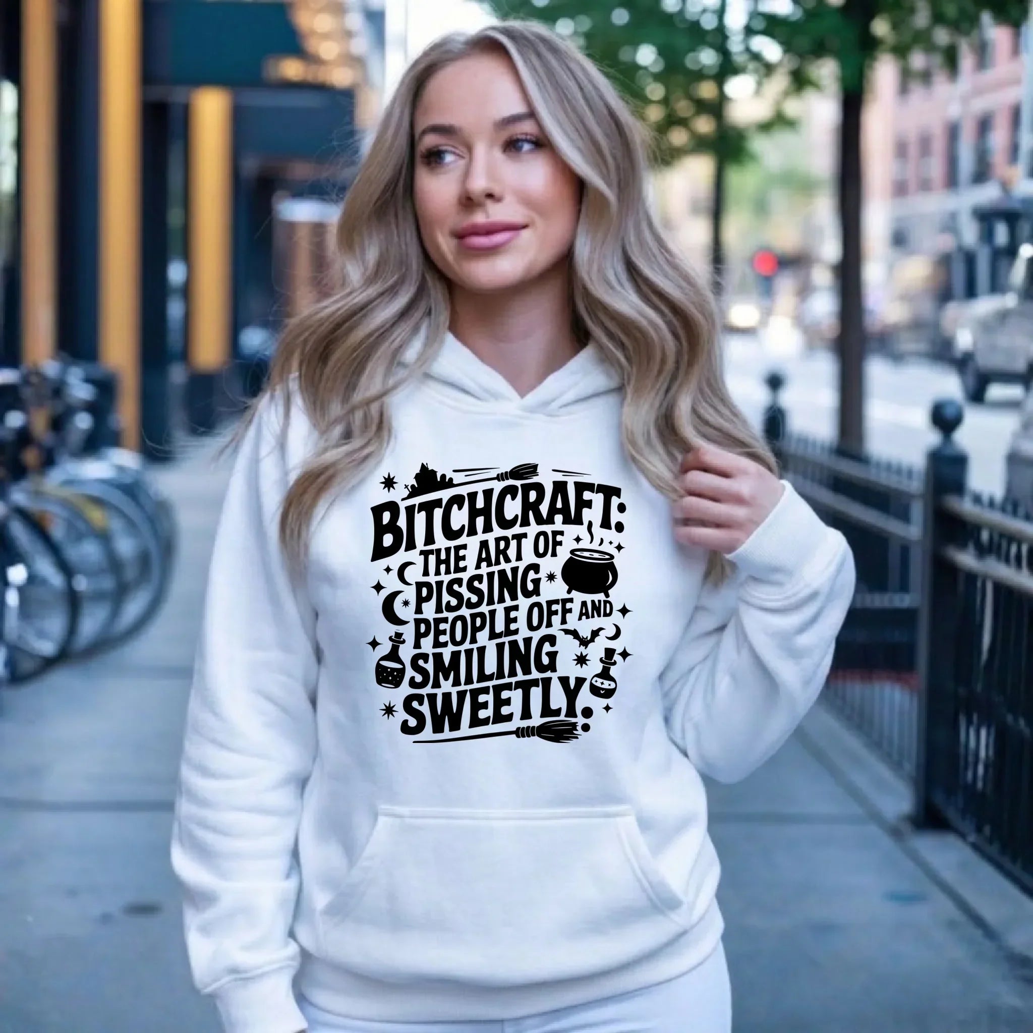 Bluza damska na Halloween - Bitchcraft HL25 - StoryCups.pl