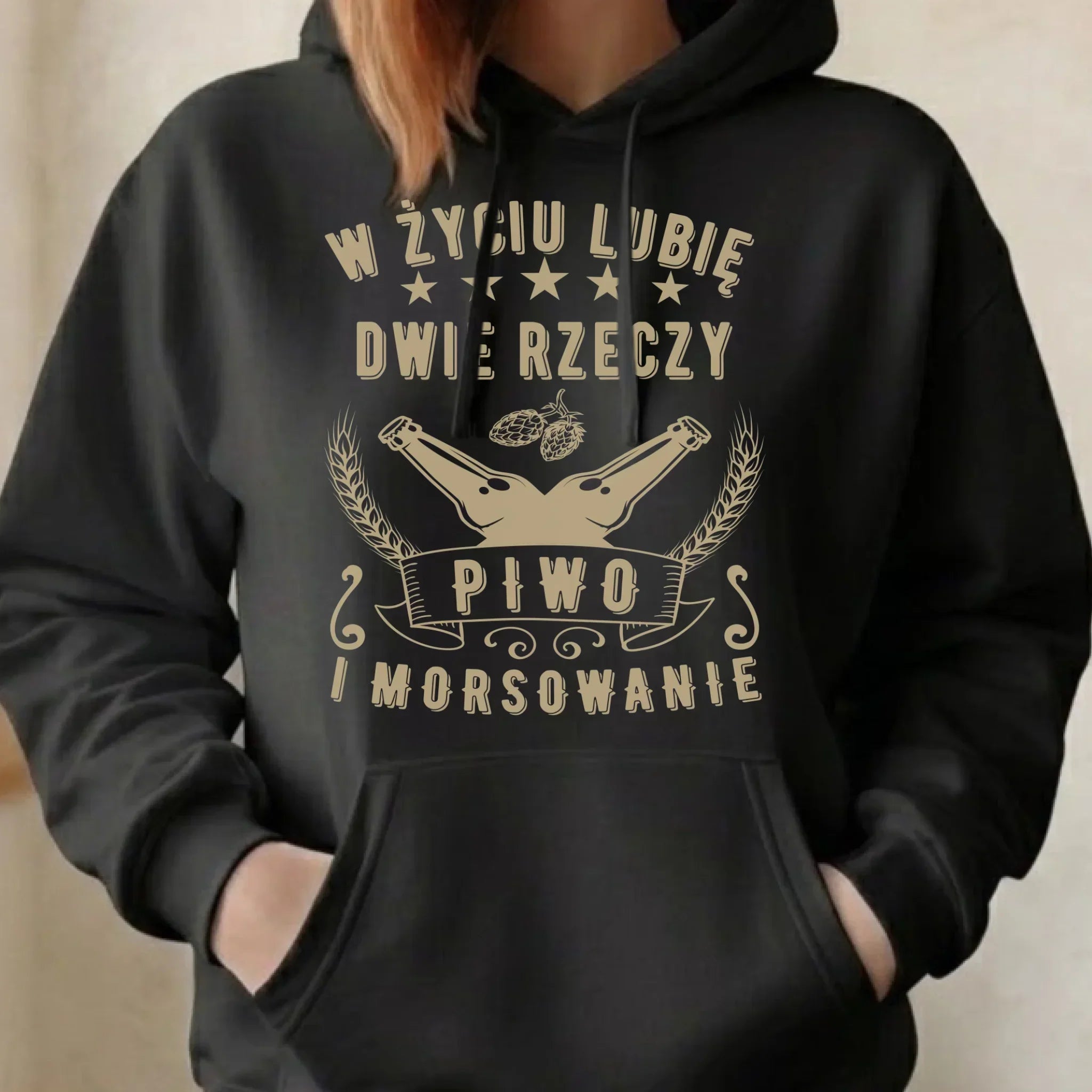 Bluza damska z kapturem - prezent dla morsa - Piwo i morsowanie - Mors HM09 - StoryCups.pl