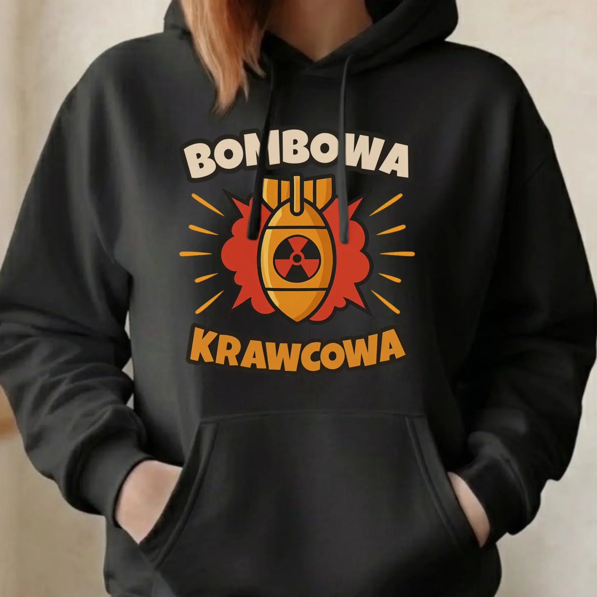 Bluza damska z kapturem szyciowa dla krawcowej - Bombowa krawcowa HS37 - StoryCups.pl