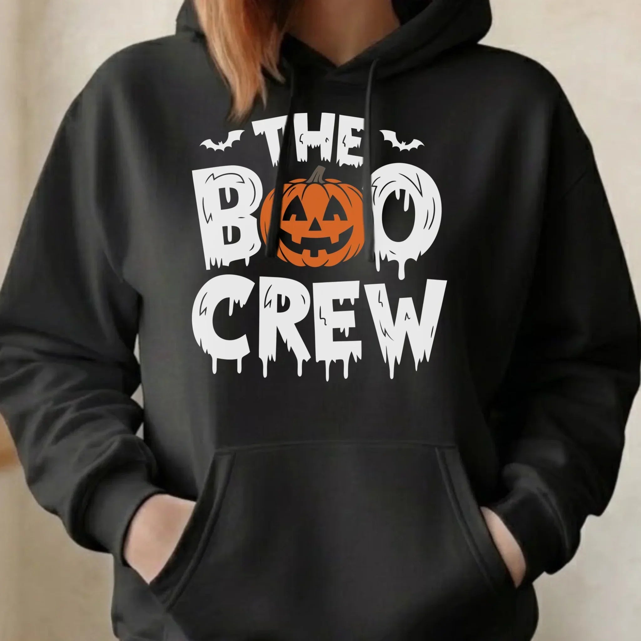 Bluza damska z kapturem na Halloween - The Boo Crew HL12 - StoryCups.pl