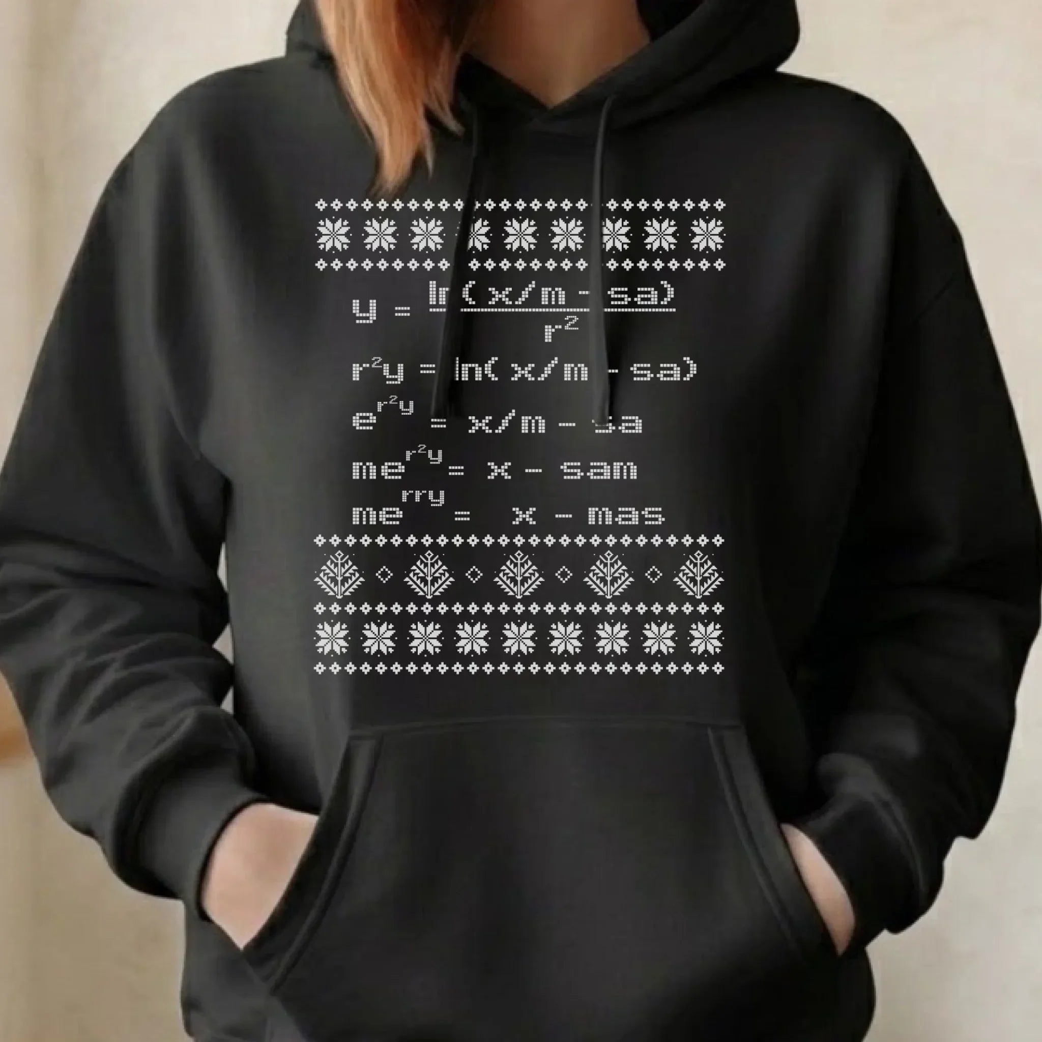 Bluza damska z kapturem świąteczna - Zadanie matematyczne BN108 - StoryCups.pl
