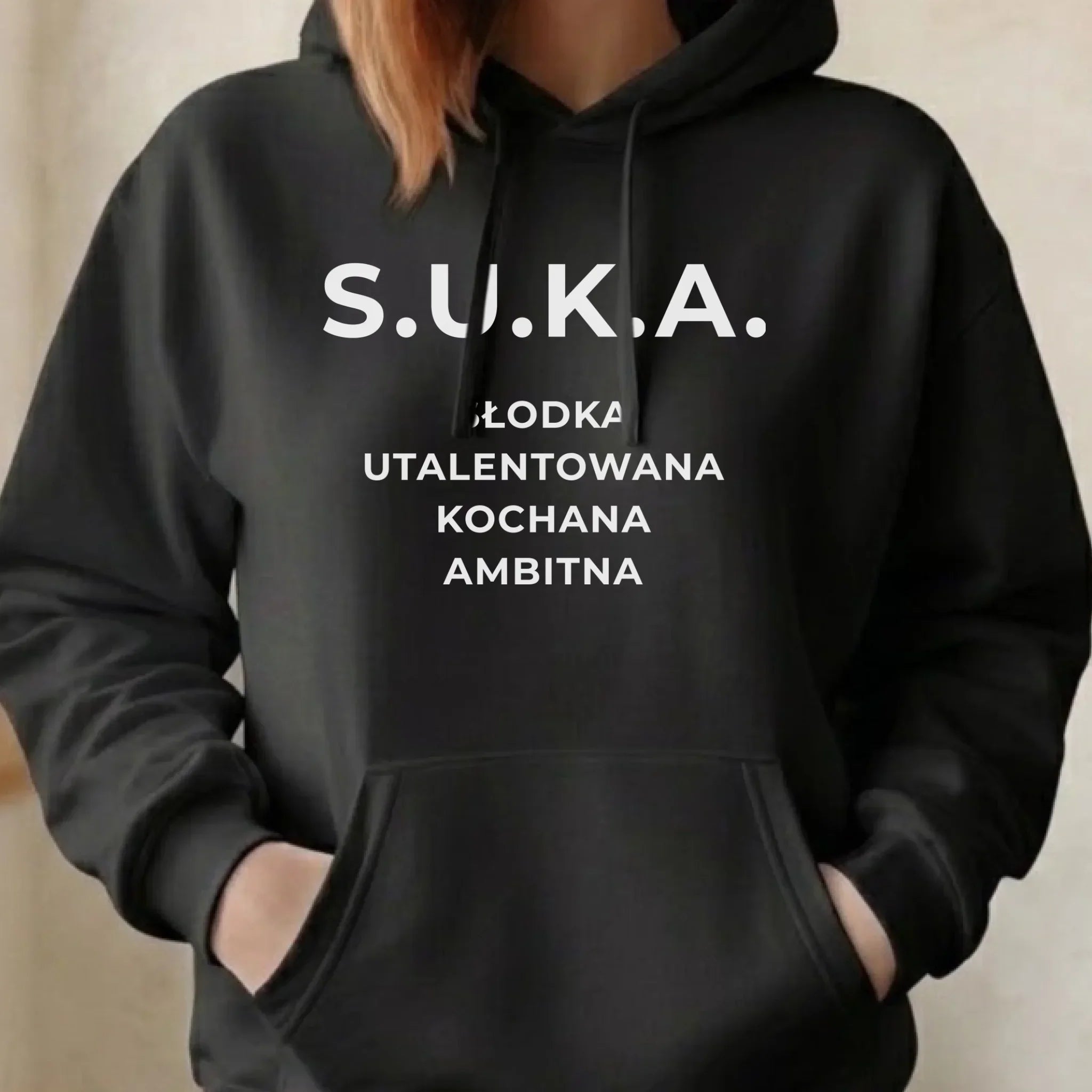 Bluza damska z kapturem - S.U.K.A. - śmieszny prezent dla niej - bez cenzury DZ16 - StoryCups.pl