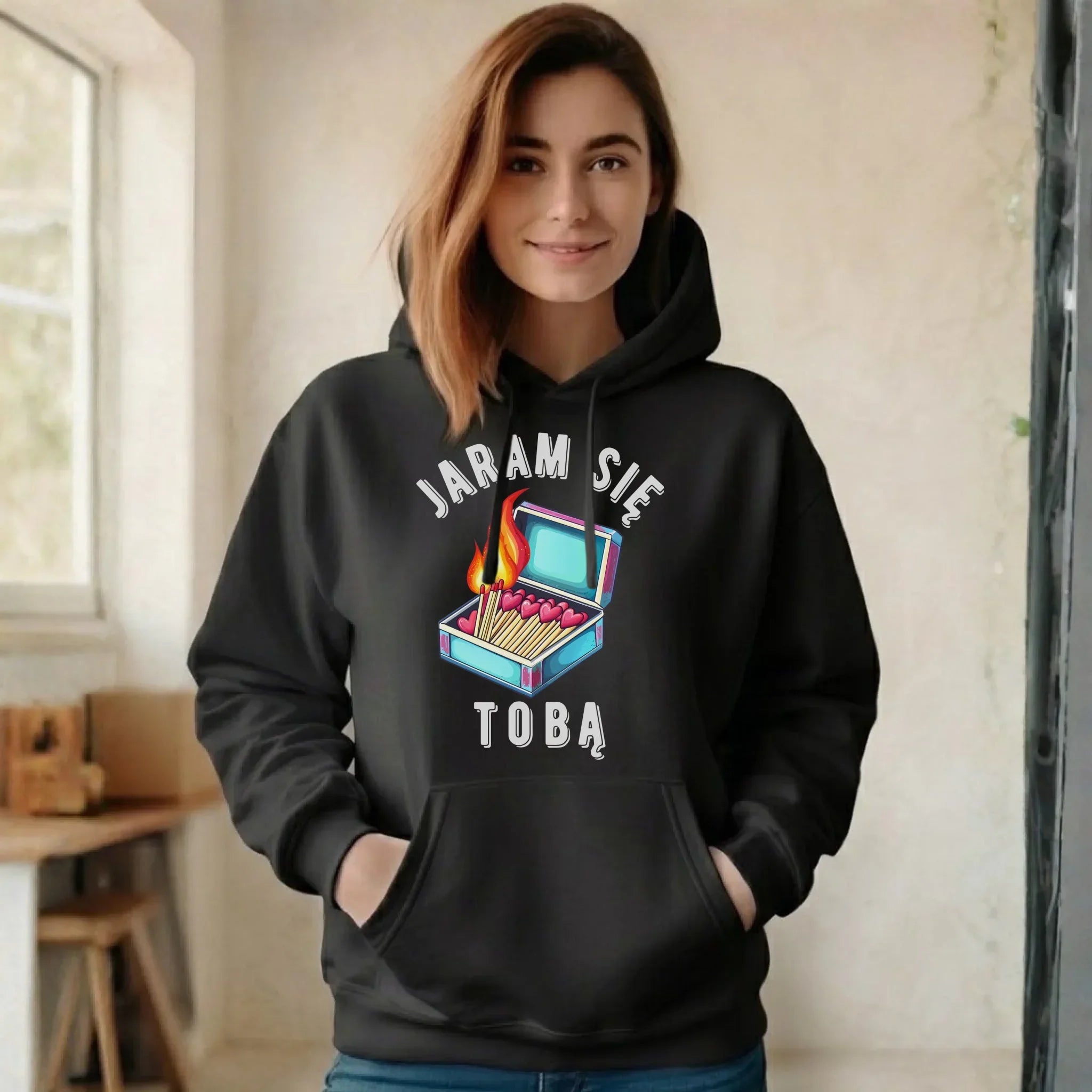 Bluza damska z kapturem - Jaram się Tobą W39 - StoryCups.pl