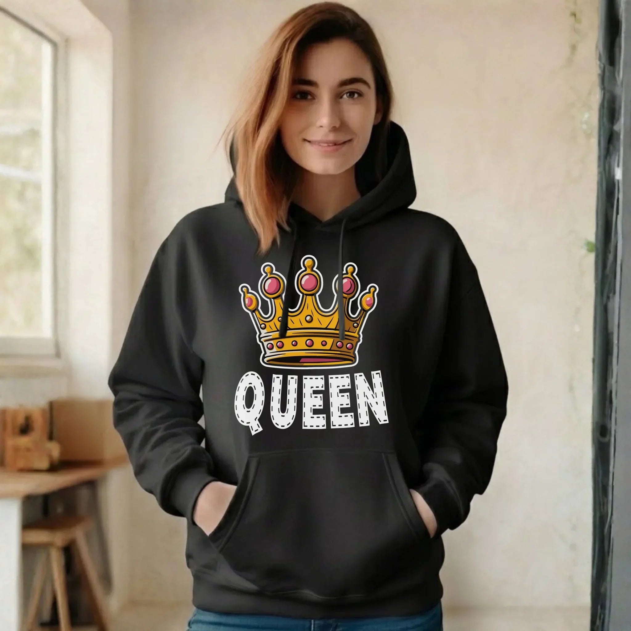 Bluza damska z kapturem - Queen W41 - StoryCups.pl