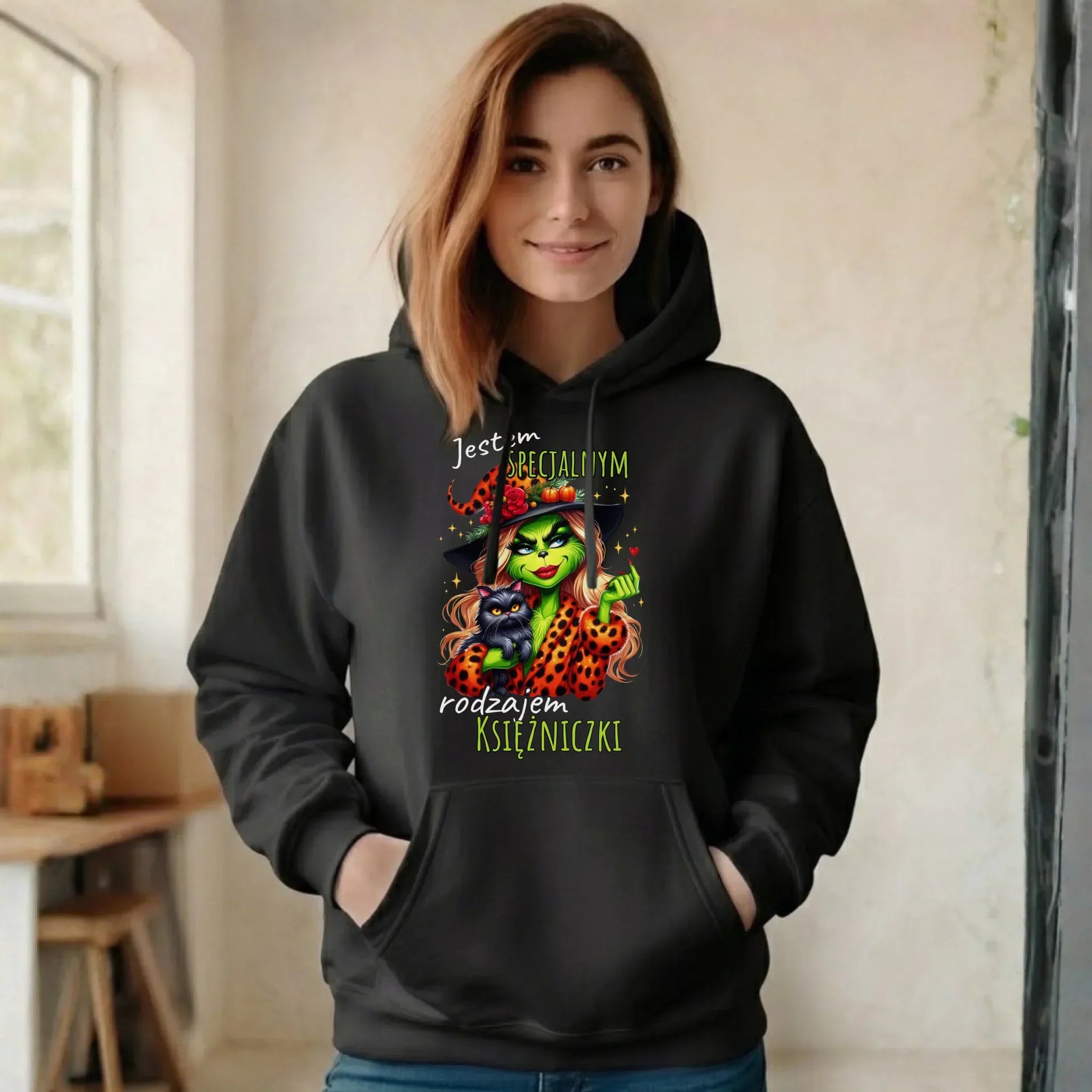 Bluza damska z kapturem - Specjalna księżniczka - Wiedźma HL22 - StoryCups.pl